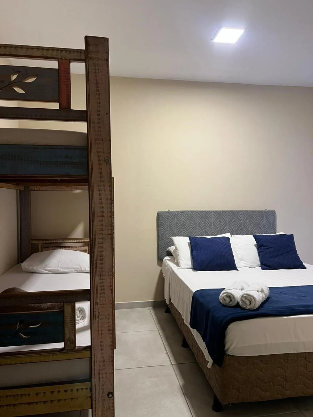 Bed in Pousada Casa Rosada Ilhabela