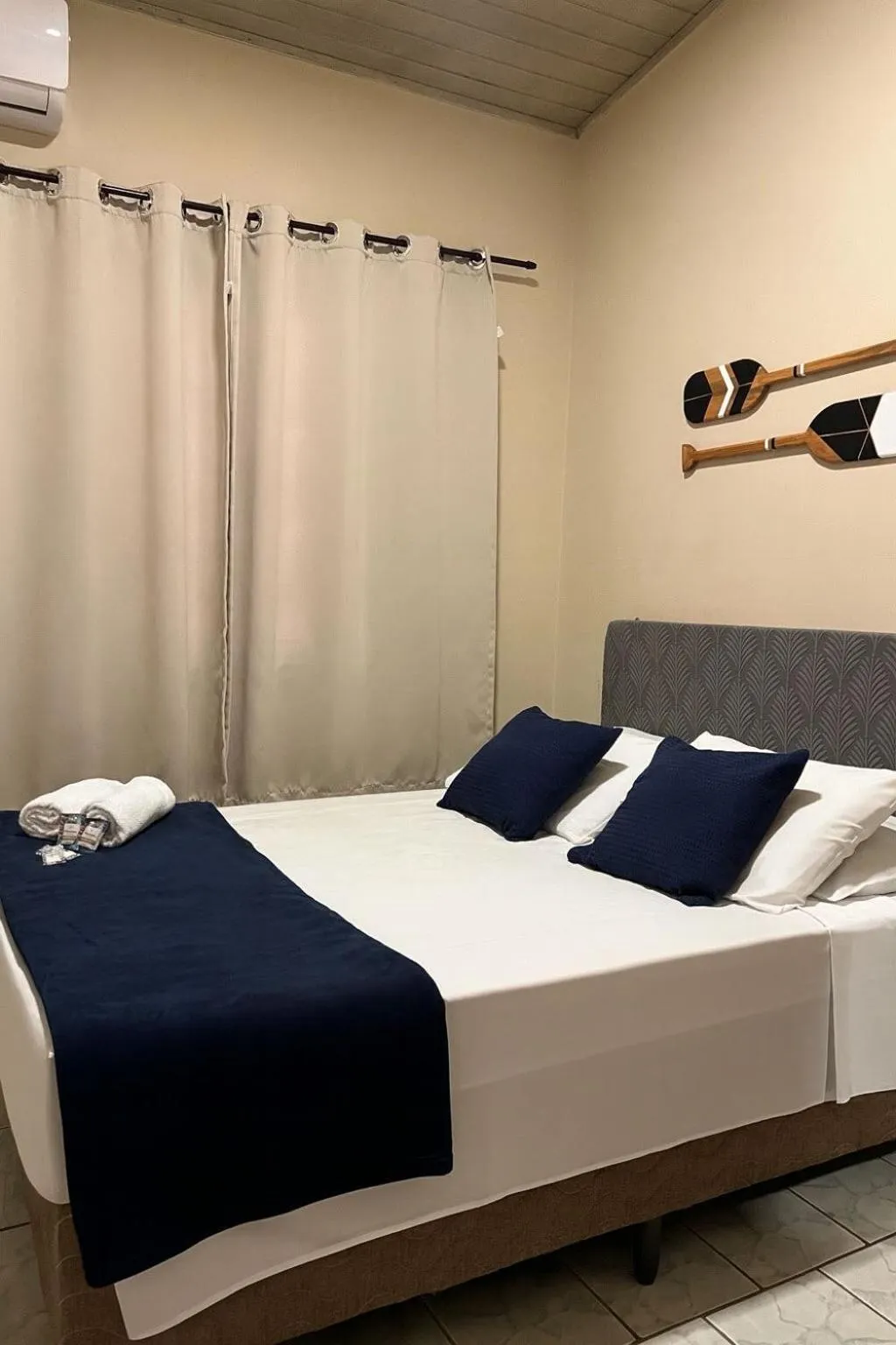 Bed in Pousada Casa Rosada Ilhabela