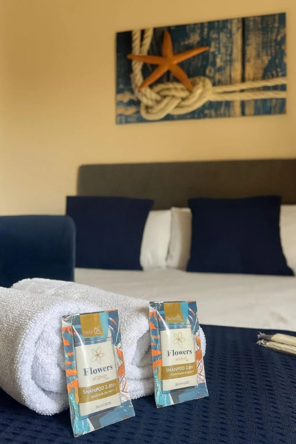 Bed in Pousada Casa Rosada Ilhabela