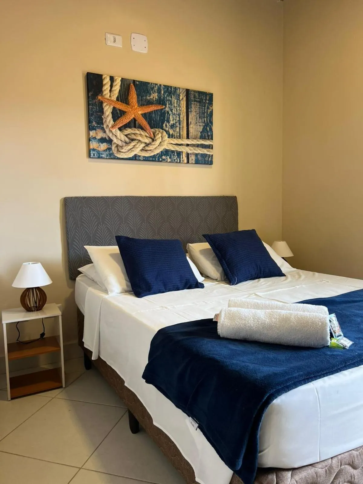 Bed in Pousada Casa Rosada Ilhabela