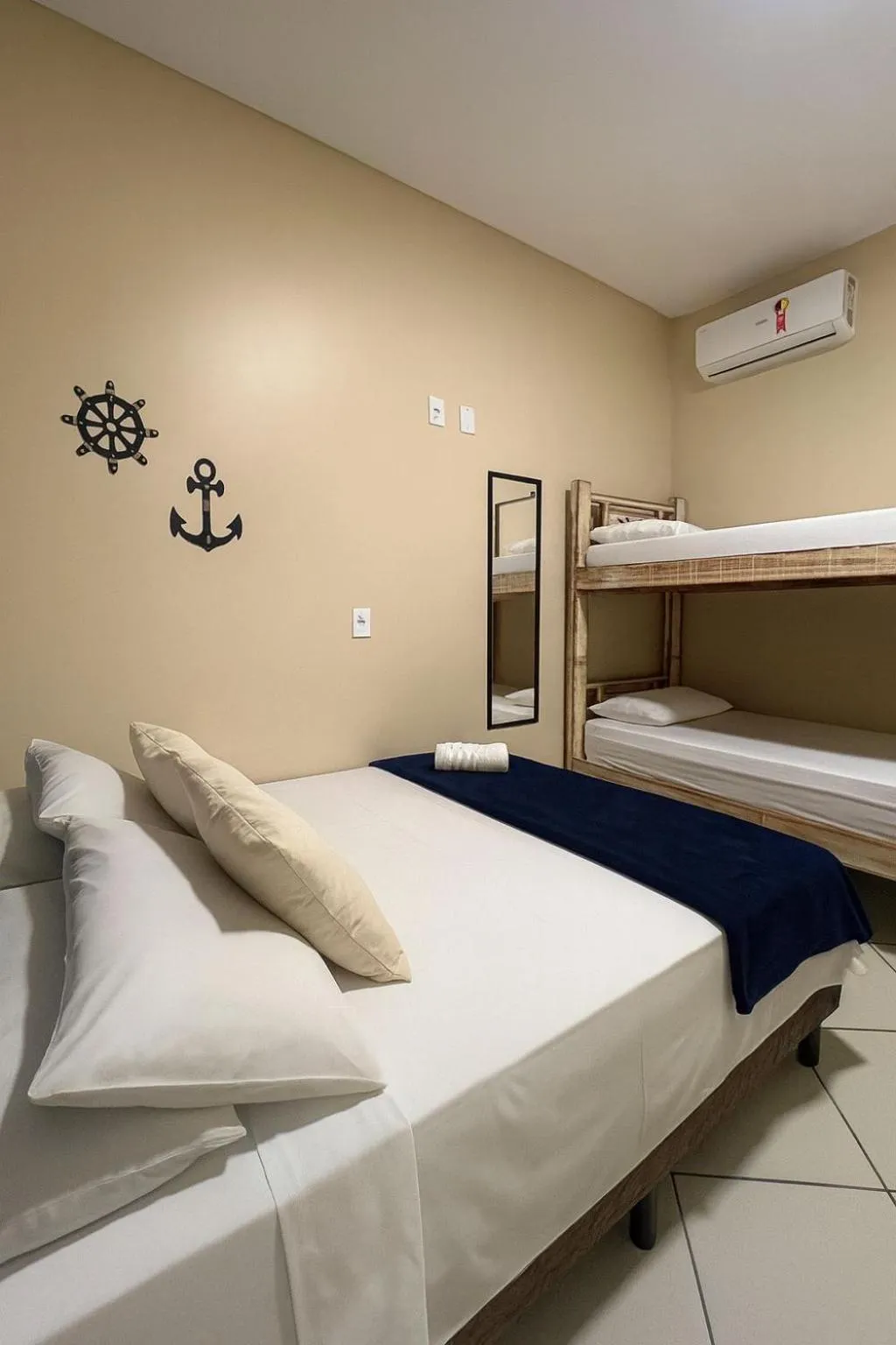 Bed in Pousada Casa Rosada Ilhabela