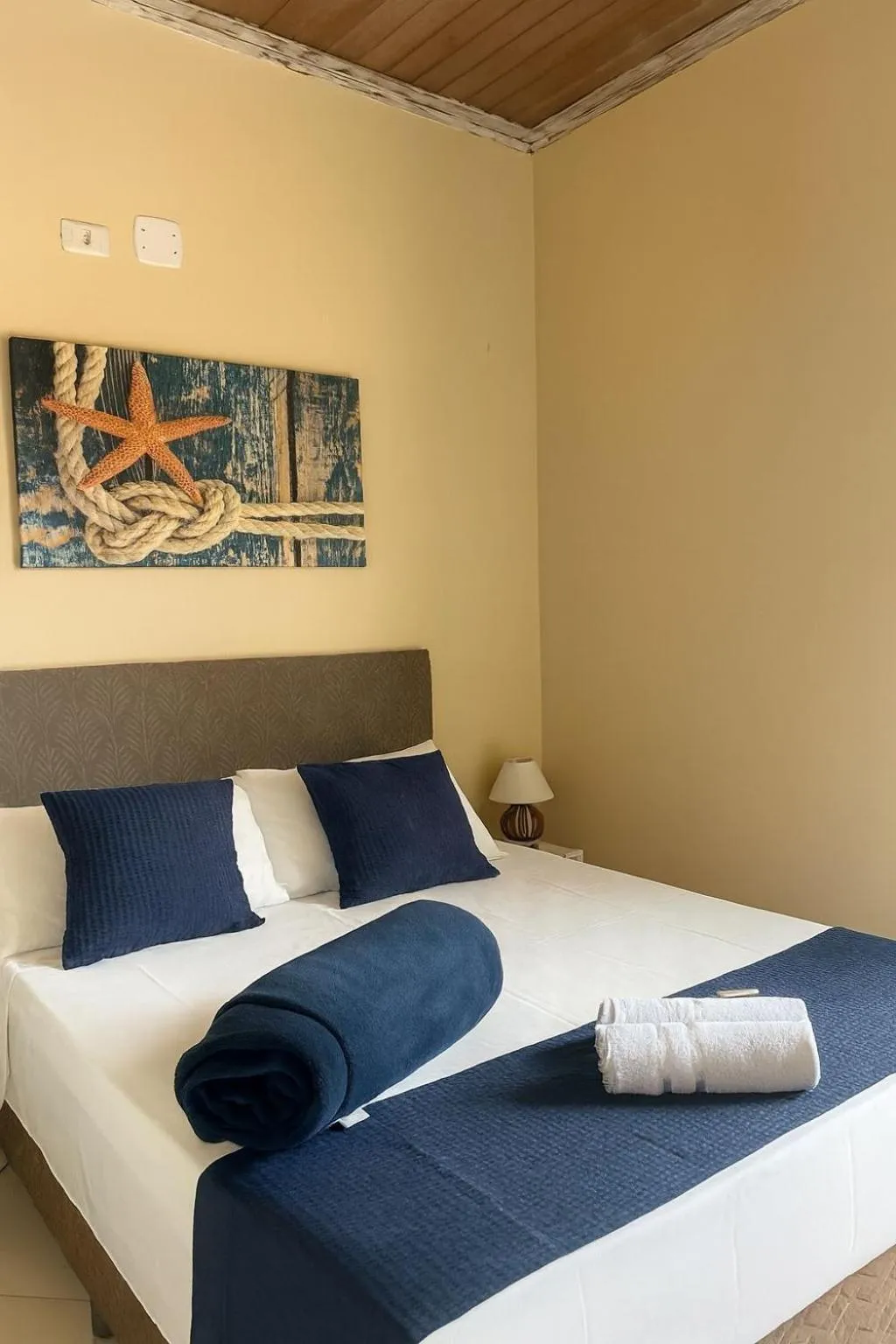 Bed in Pousada Casa Rosada Ilhabela