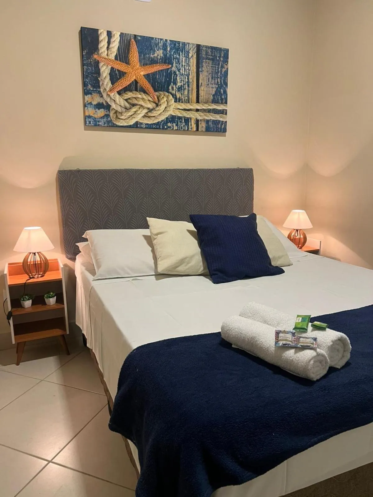 Bed in Pousada Casa Rosada Ilhabela