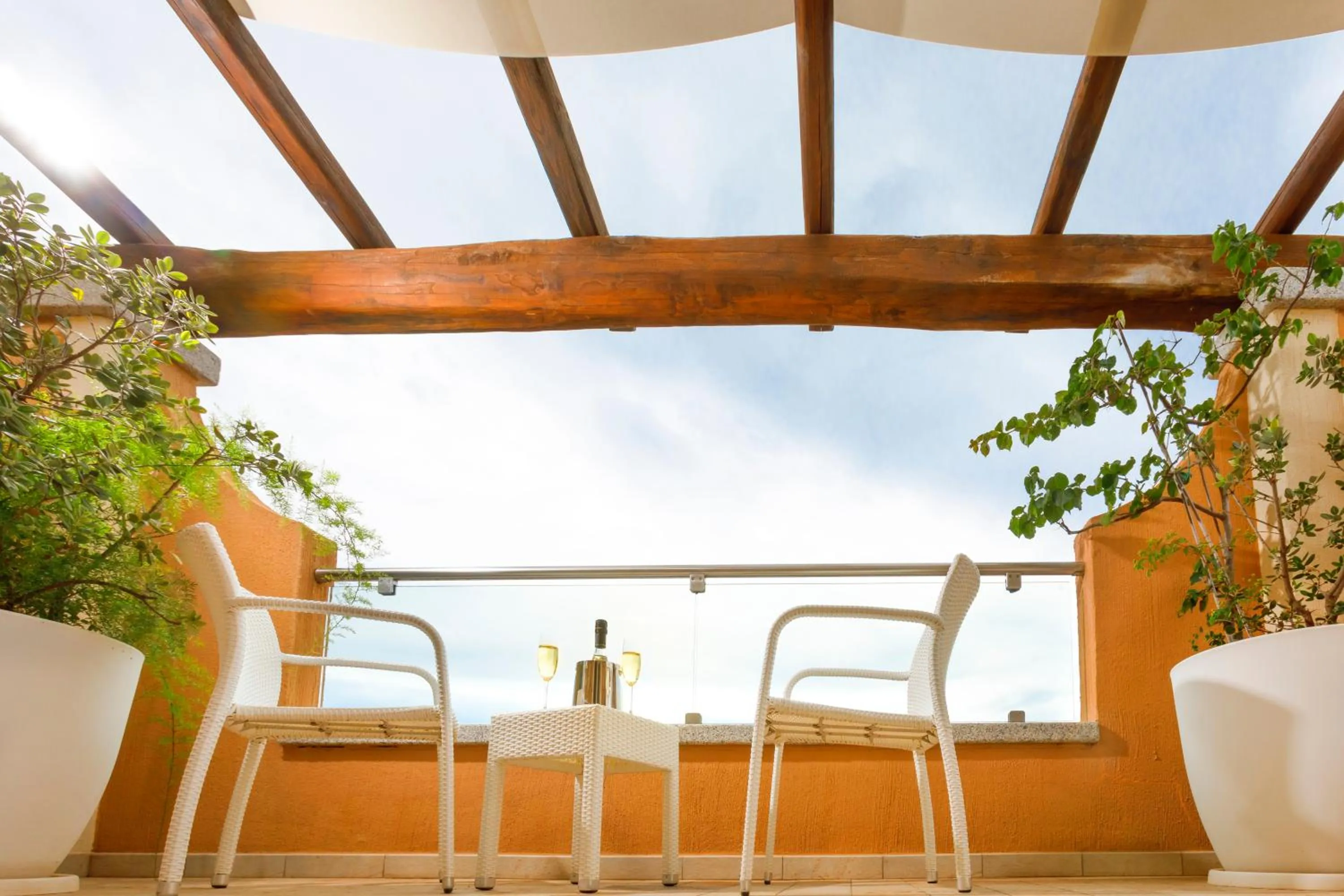 Balcony/Terrace in Janas Hotel