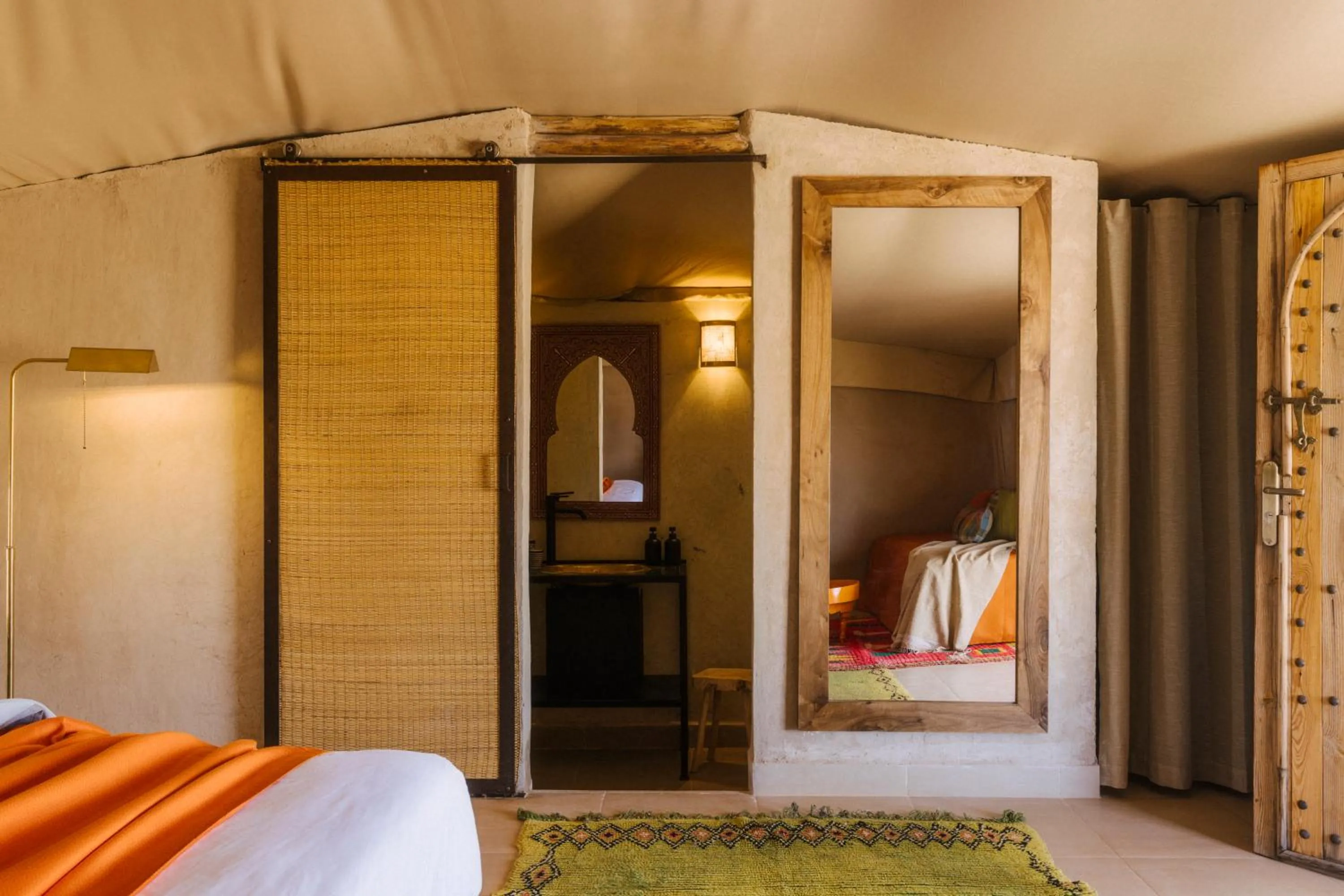 Bedroom, Bed in Caravan Agafay by Our Habitas