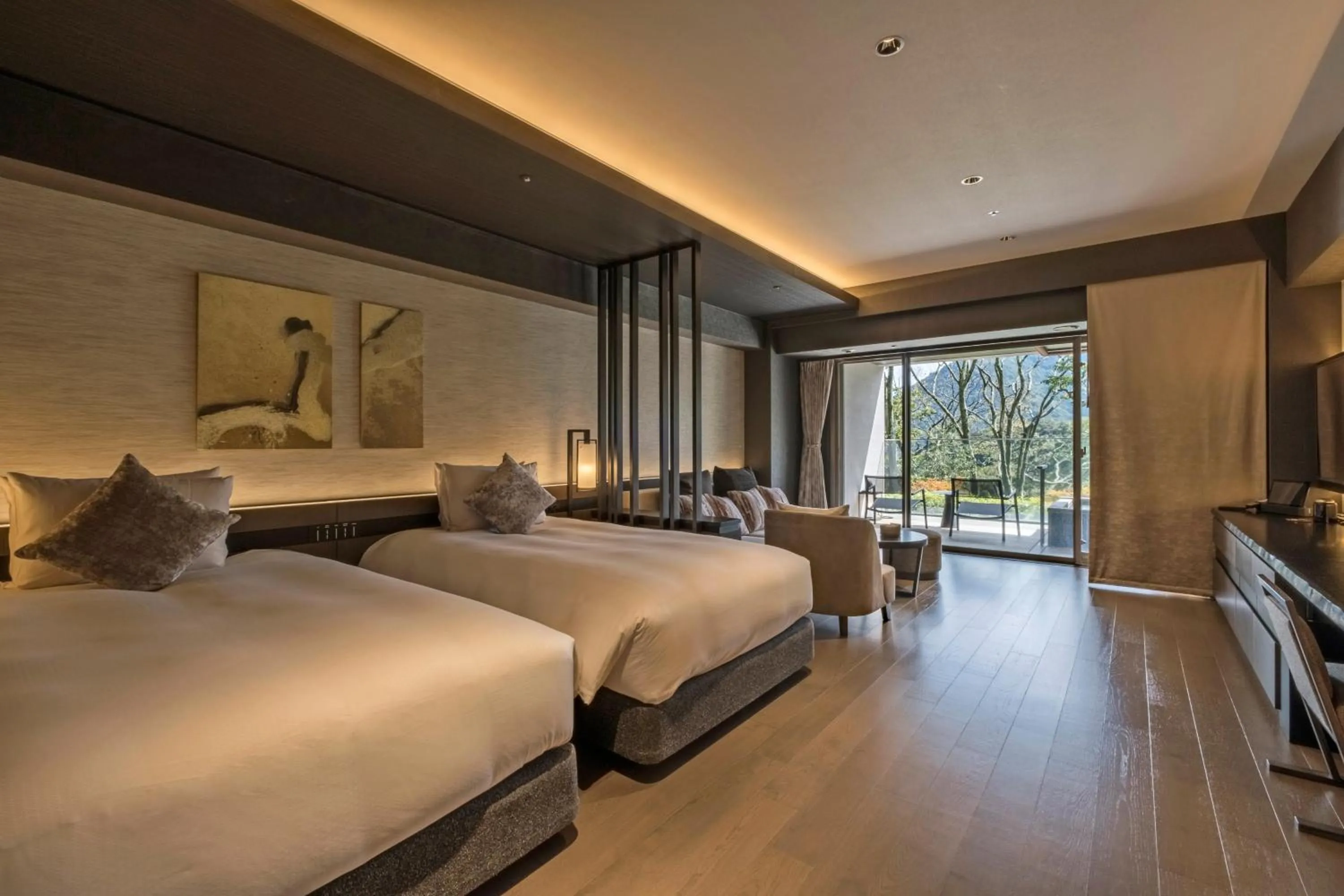 Photo of the whole room, Bed in Hakone Gora KARAKU