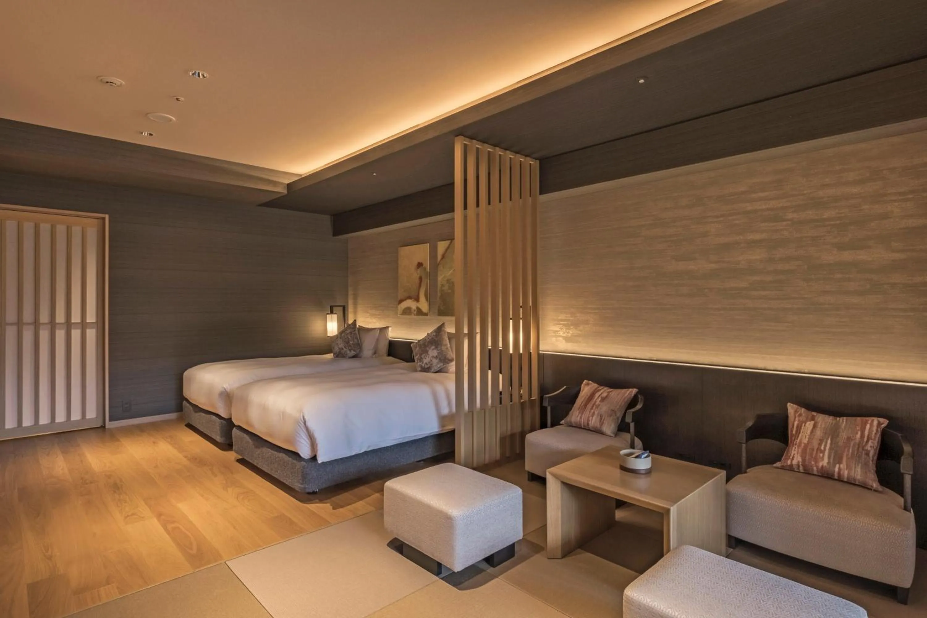 Photo of the whole room, Bed in Hakone Gora KARAKU