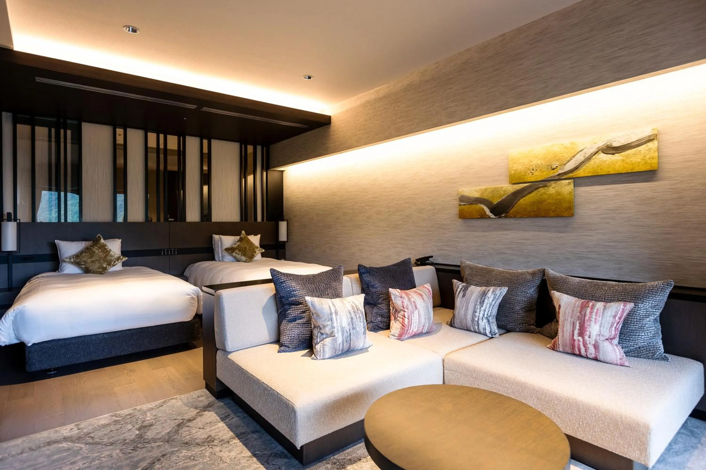 Photo of the whole room, Bed in Hakone Gora KARAKU