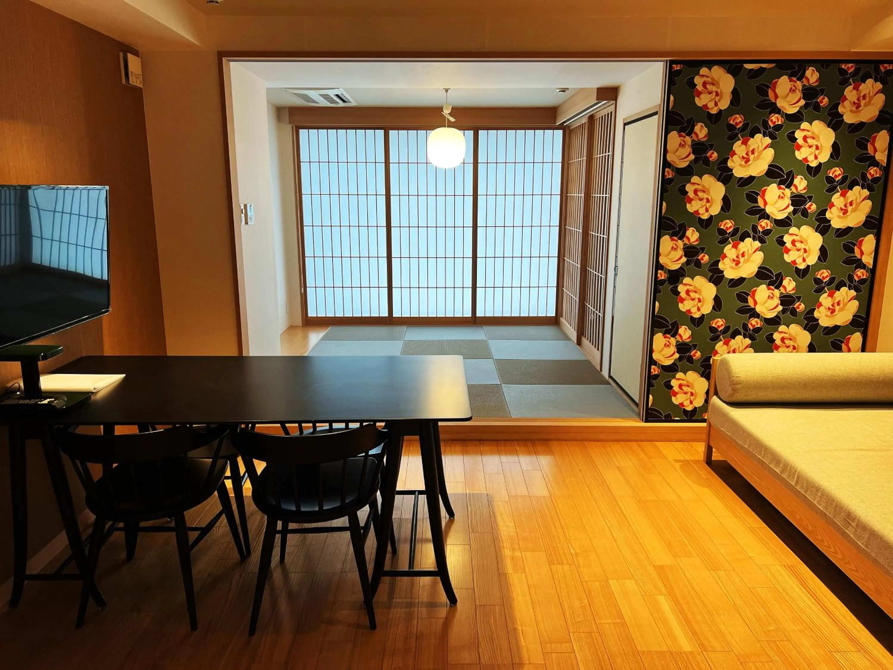 Dining area in Nplus Tokyo Akihabara Premium