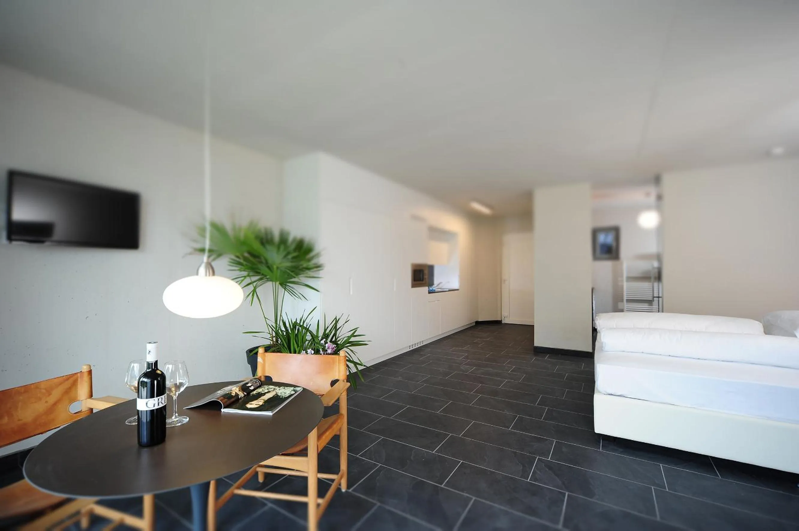 Living room, Bed in Villa Sasso
