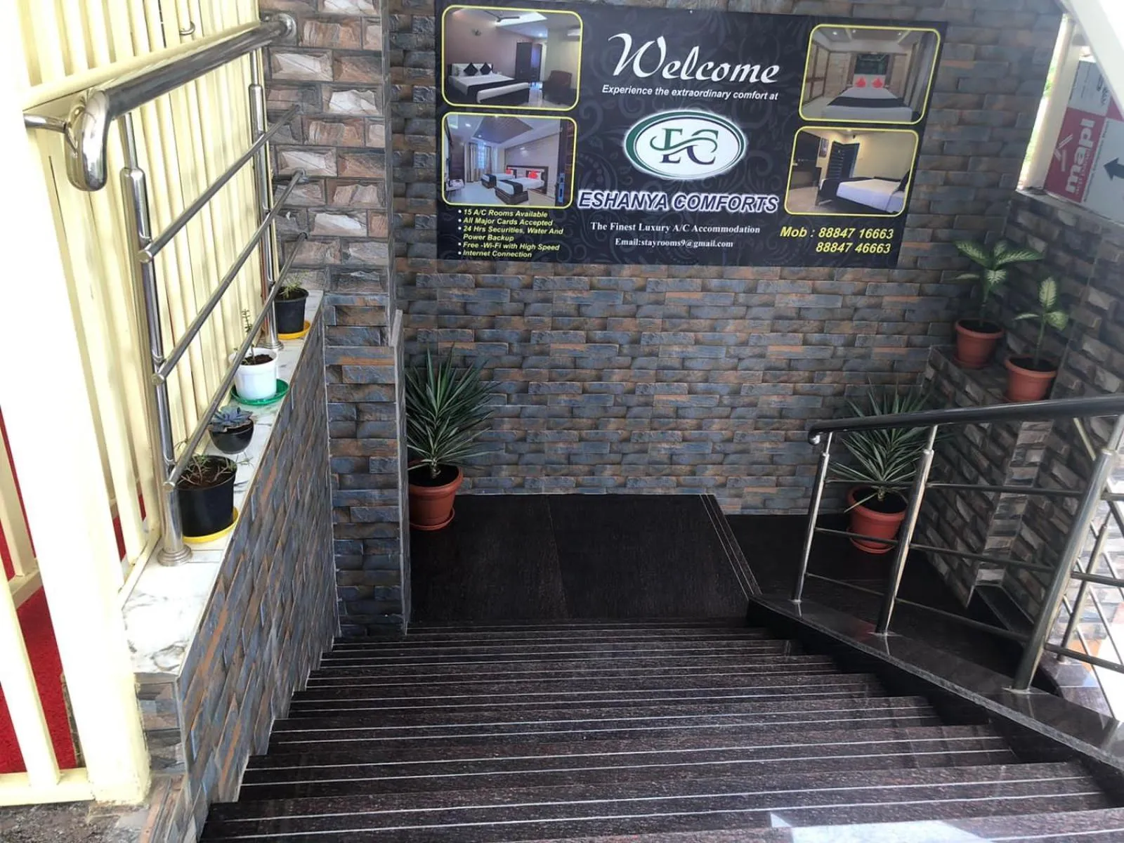 Facade/entrance in Eshanya Comforts