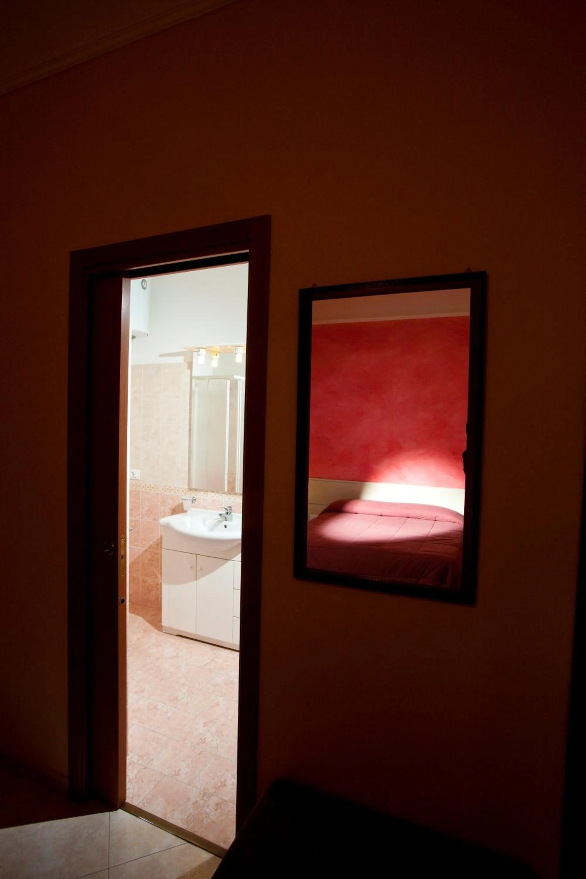 Bathroom, Bed in CasaTrapani