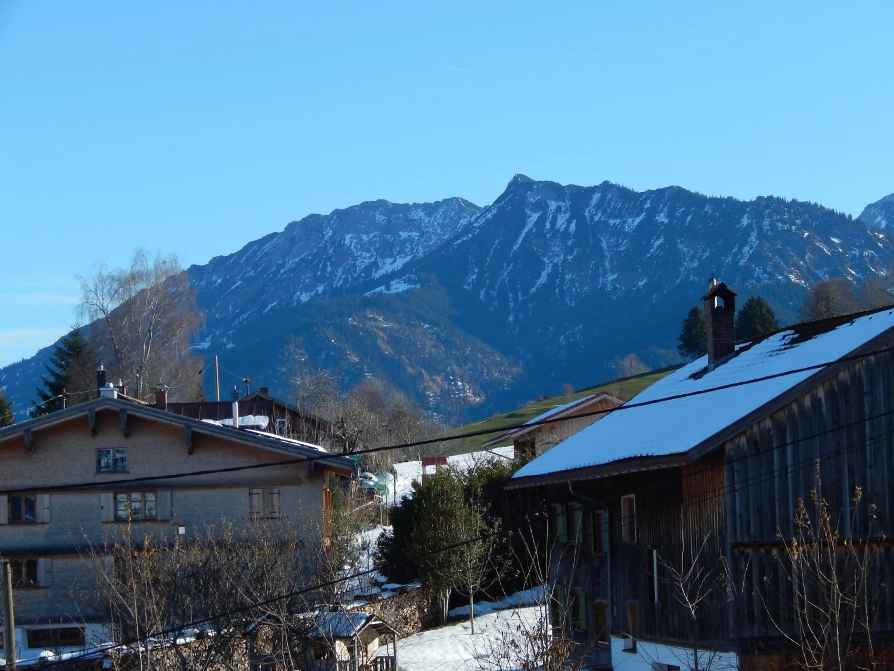 Mountain view in Berggasthof Sonne Allgäu