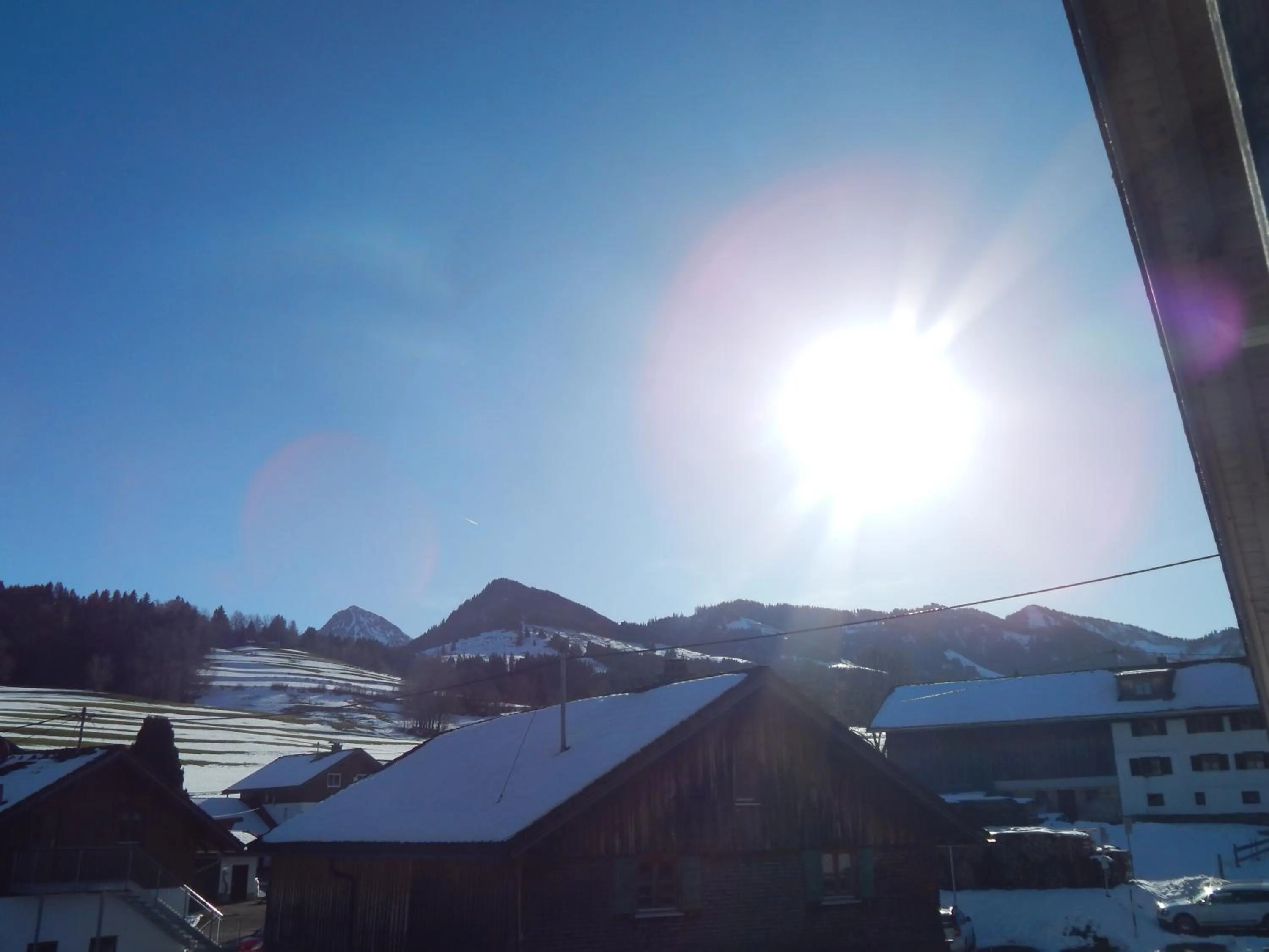 Mountain view in Berggasthof Sonne Allgäu