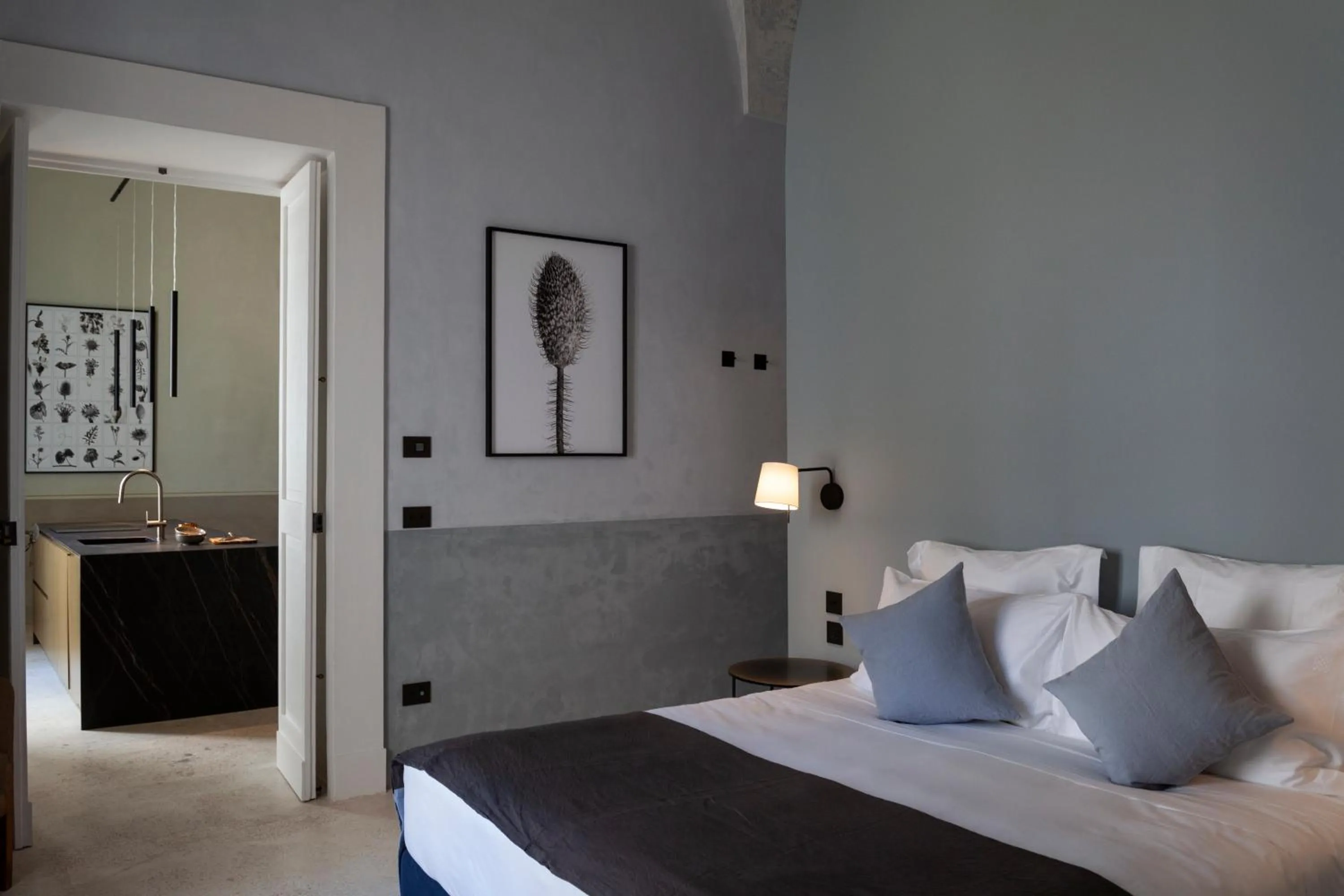 Bed in Palazzo Tafuri Boutique Hotel