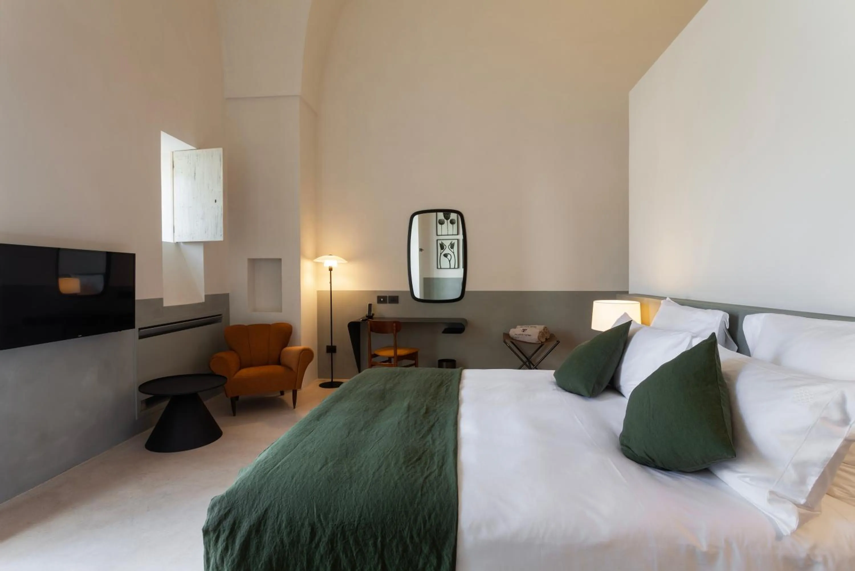 Bed in Palazzo Tafuri Boutique Hotel