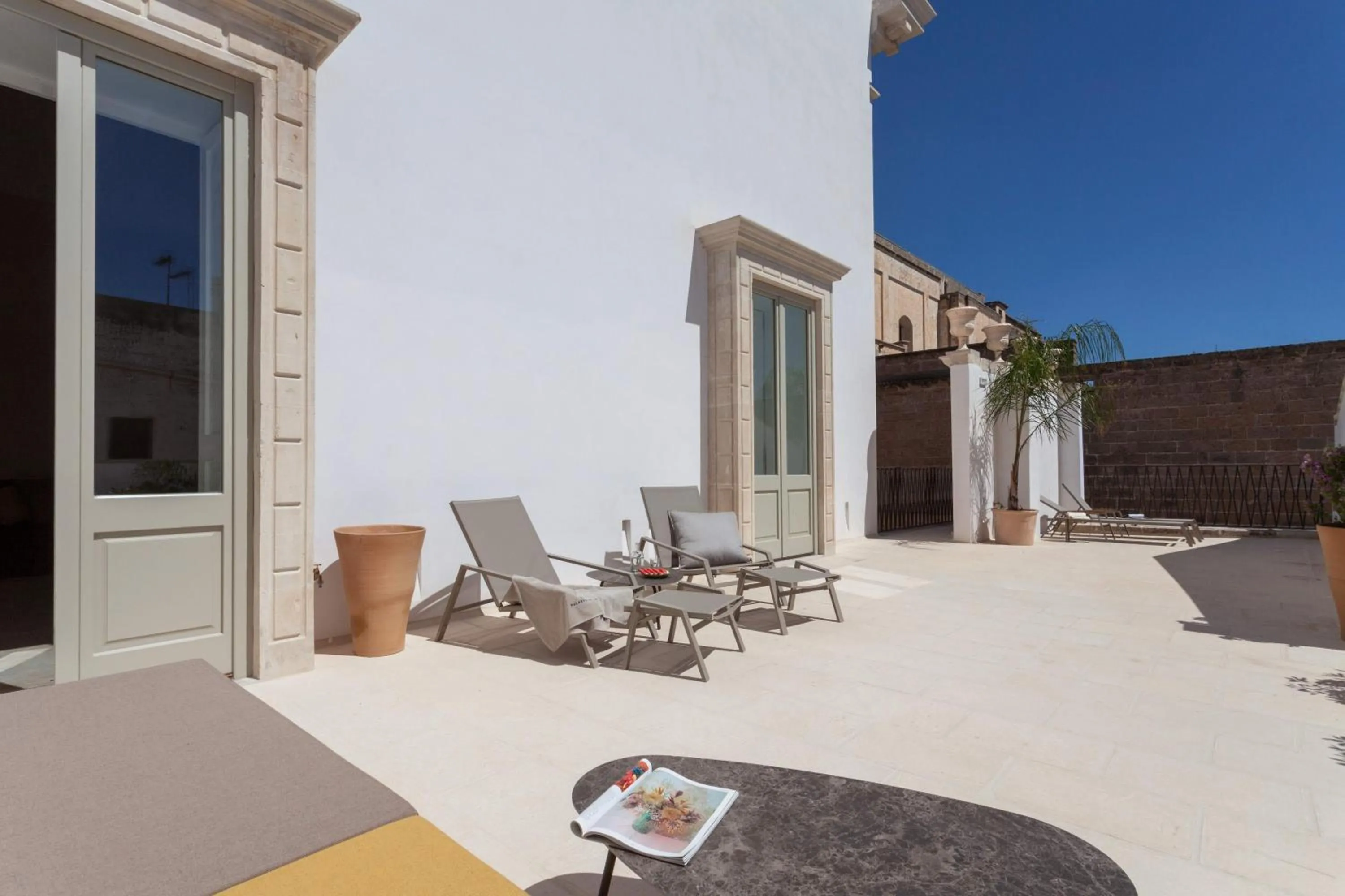 Patio in Palazzo Tafuri Boutique Hotel