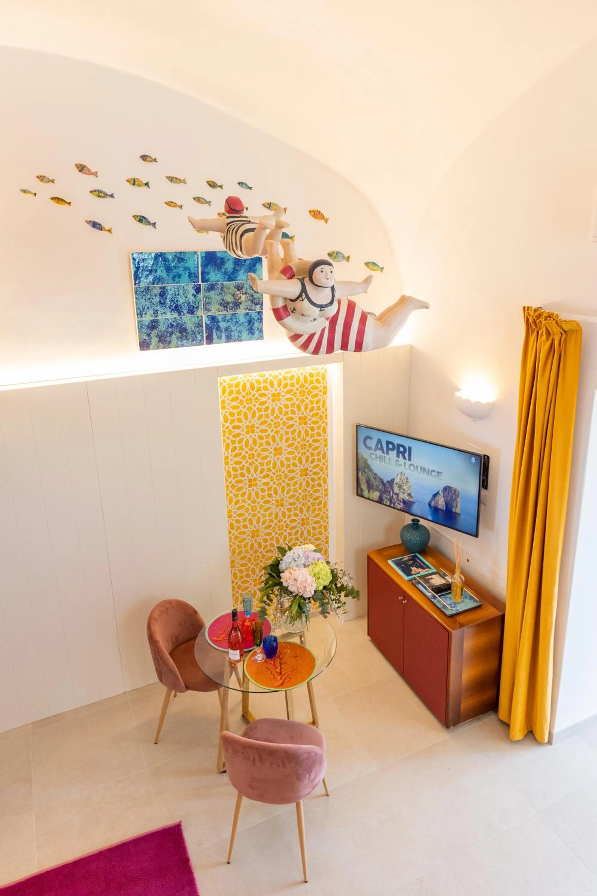 Decorative detail in Suite Belvedere Capri Exclusive Rooms