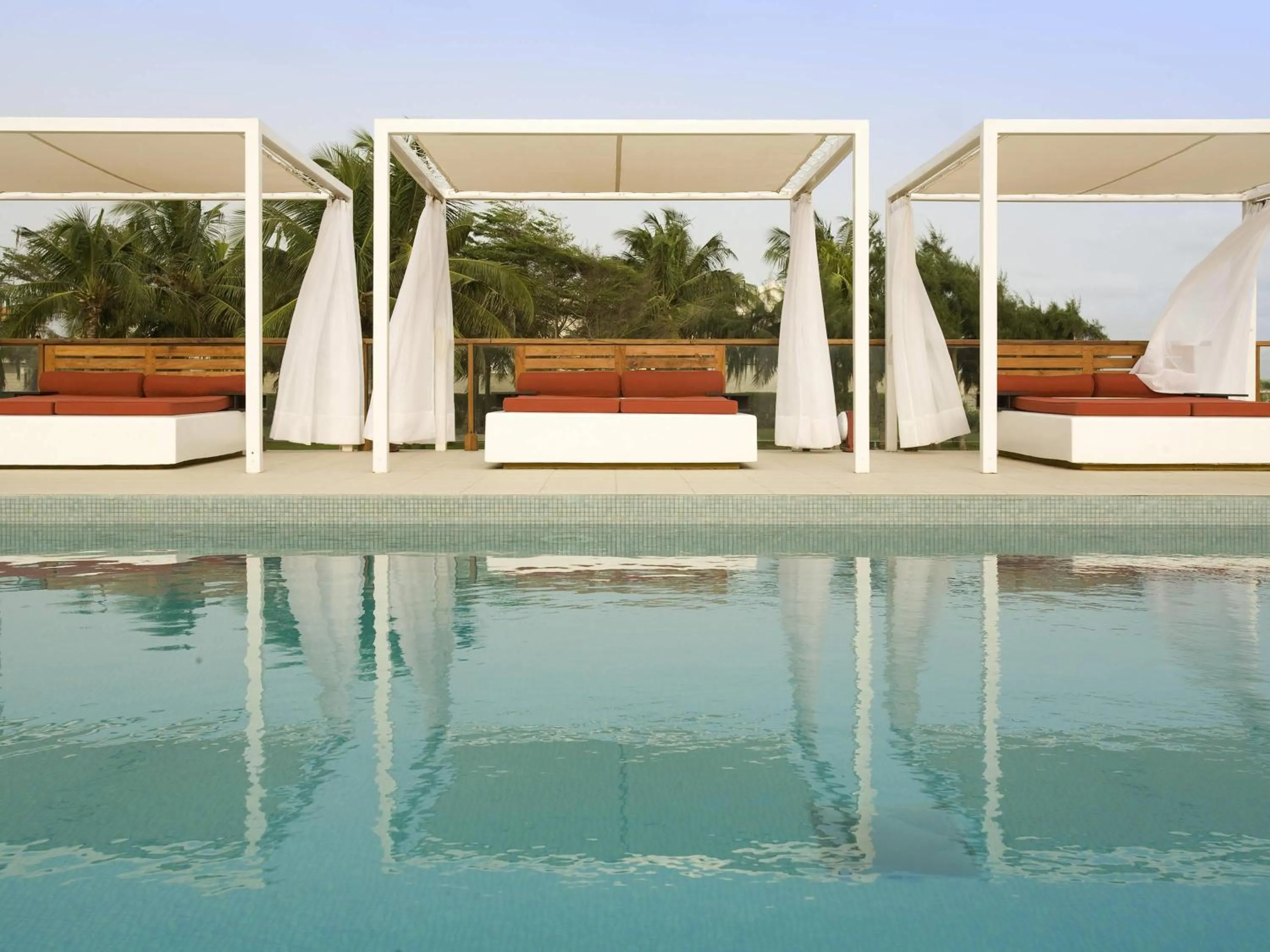 Pool view in Novotel Cotonou Orisha