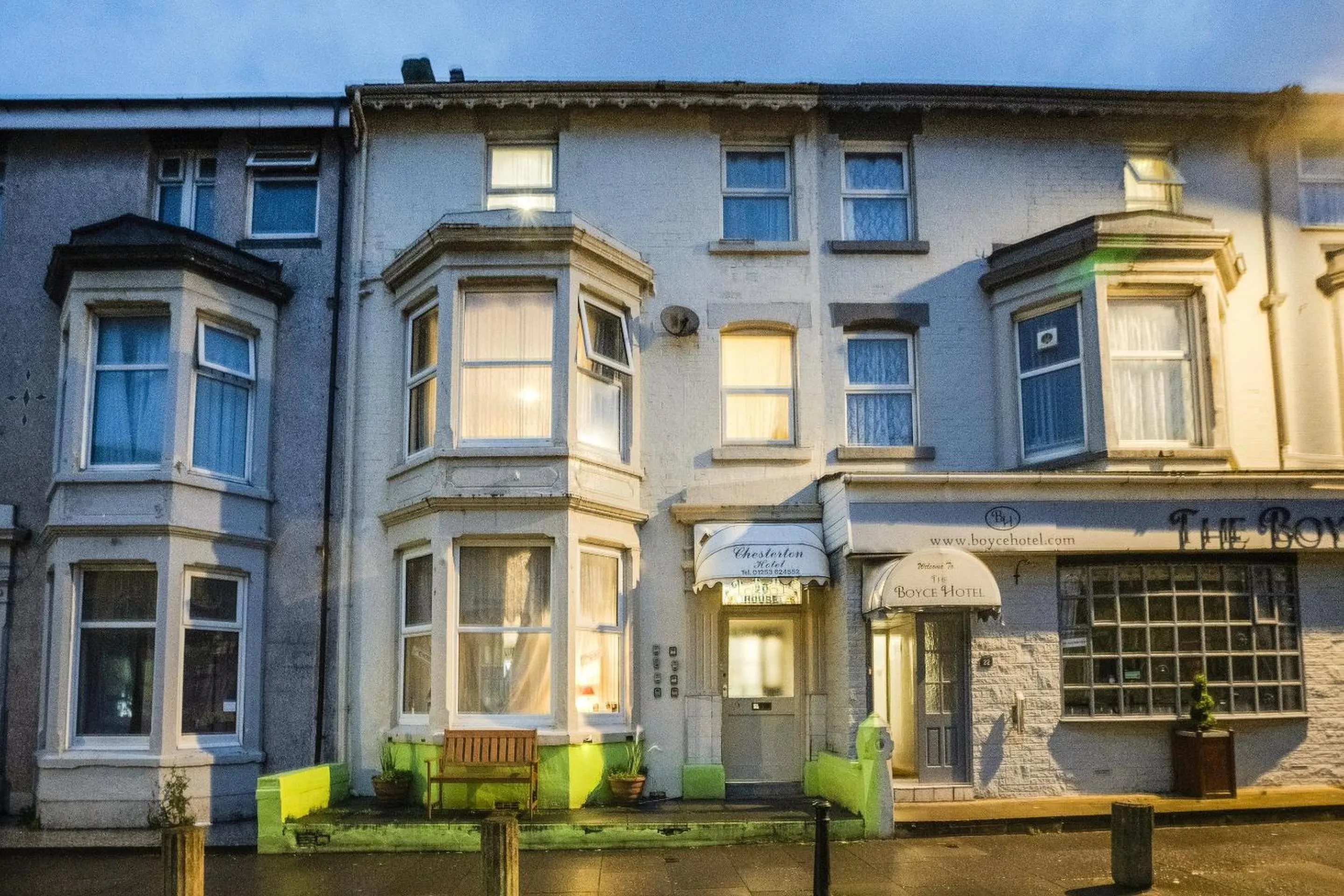Facade/entrance in Chesterton Hotel, Blackpool South Shore