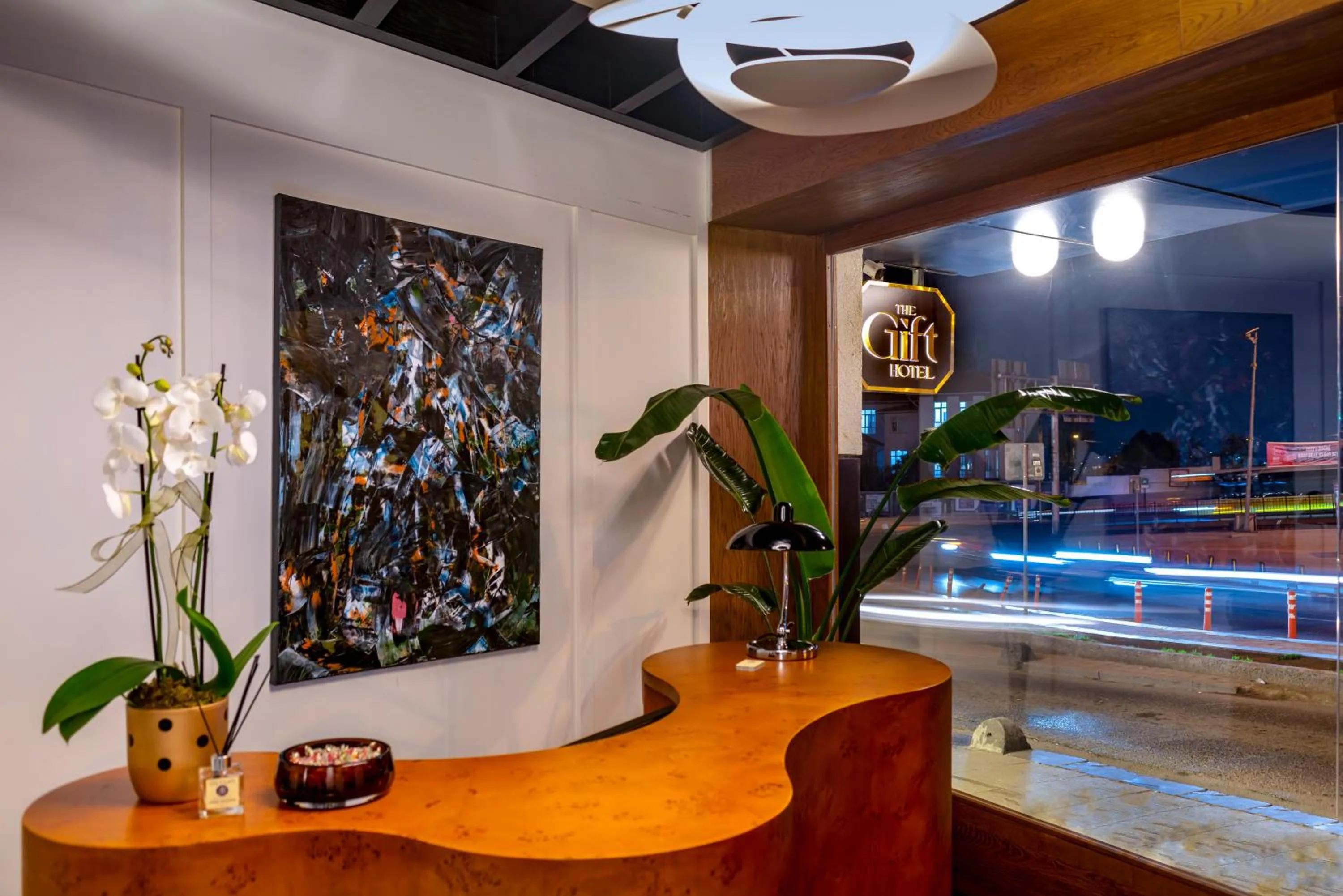 Lobby or reception in The Gift Hotel