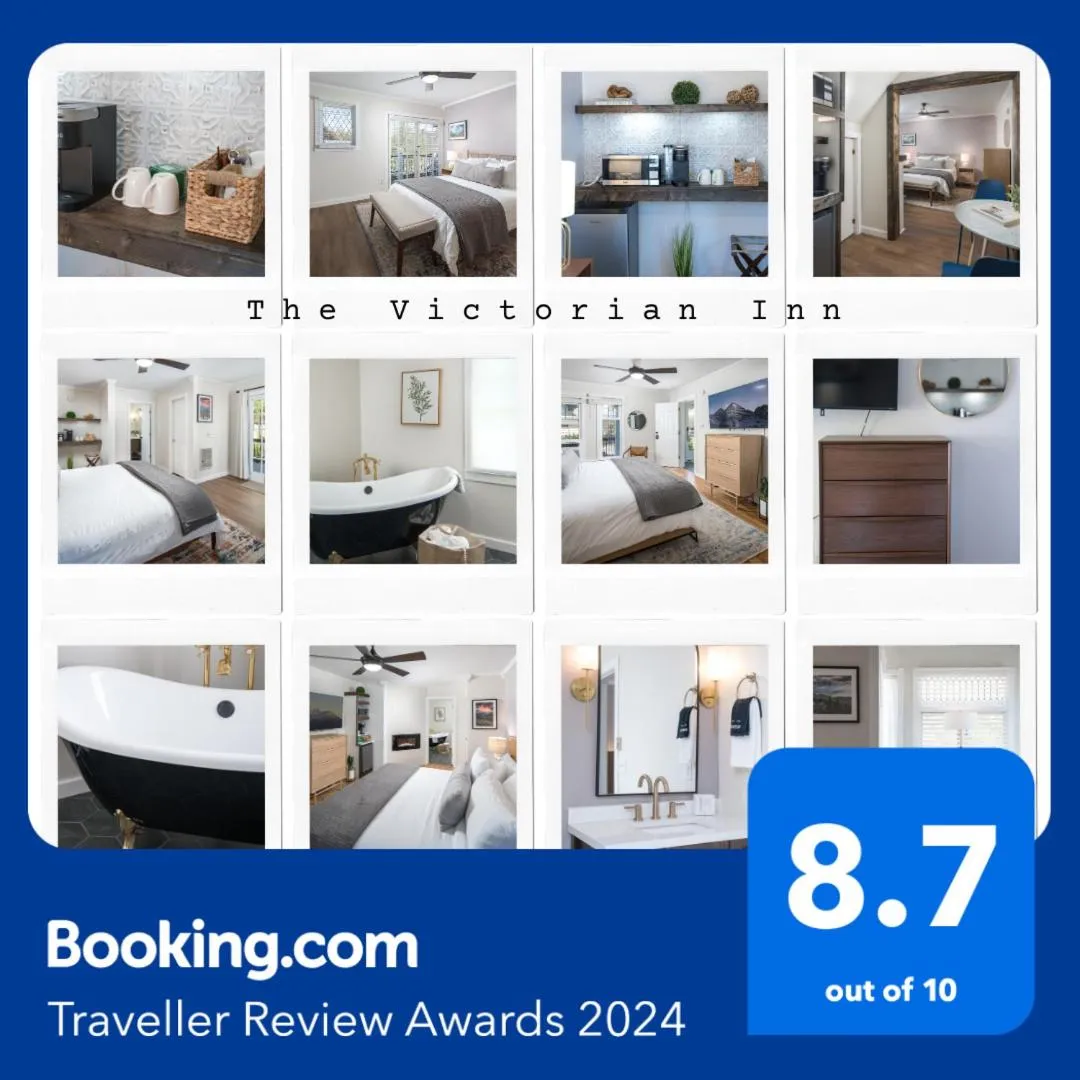 Bed in The Victorian Inn Blowing Rock