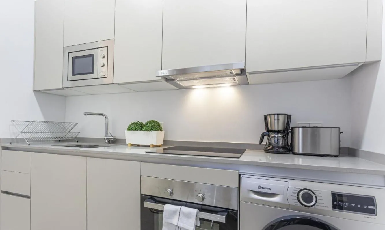Kitchen or kitchenette in Bellas Artes en Madrid
