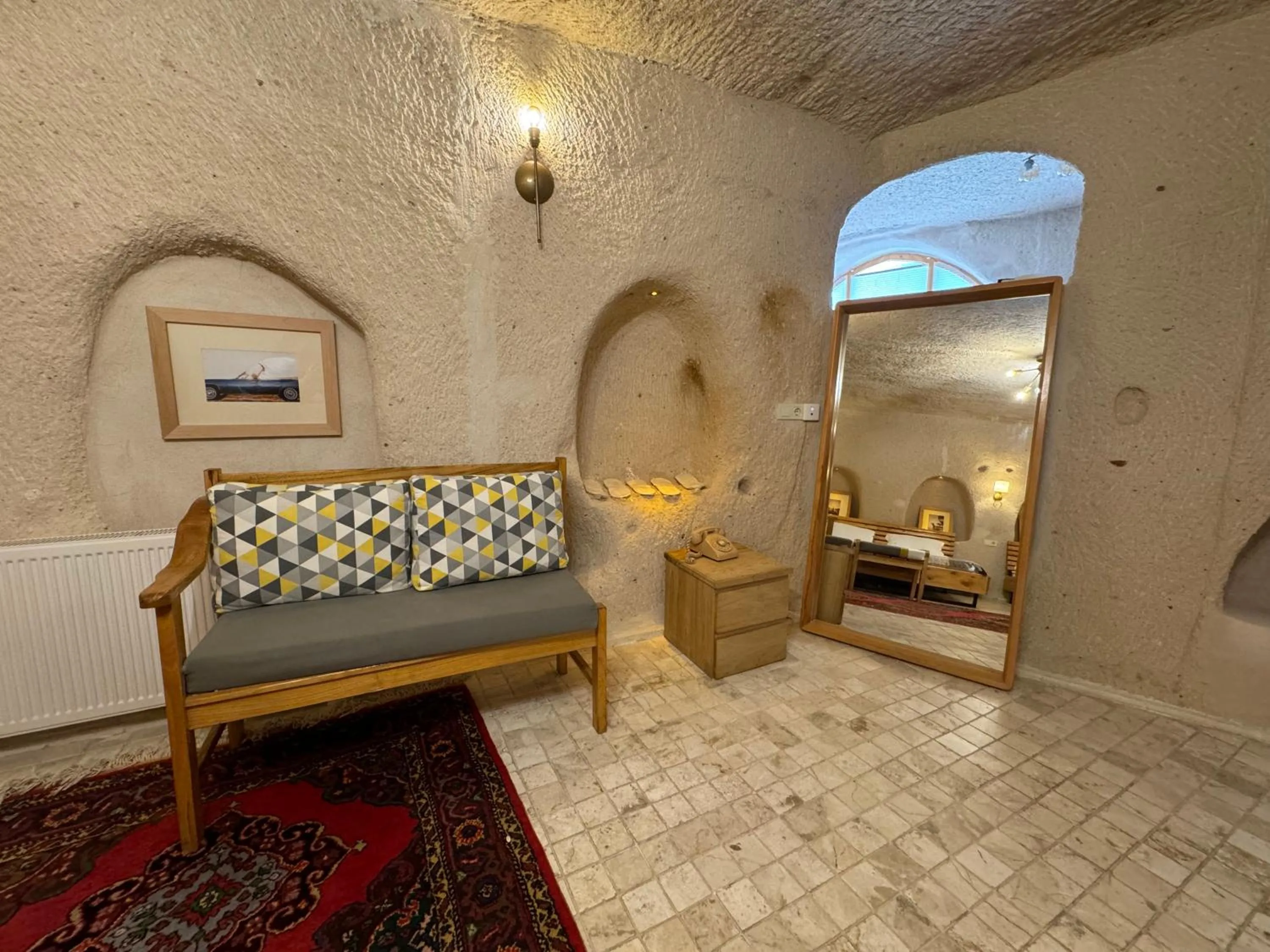 Bed in Pinhan Cave Suites