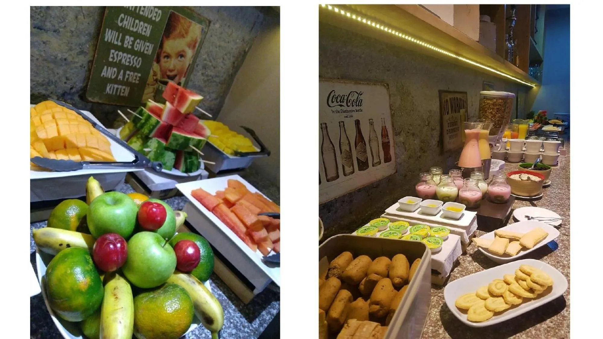 Buffet breakfast in Mika Suites