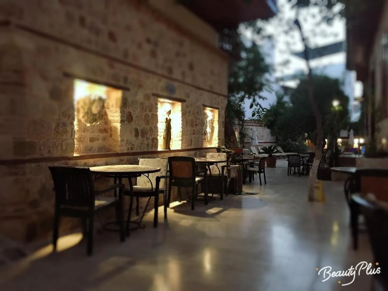 Patio in White Garden Hotel-Adult Only