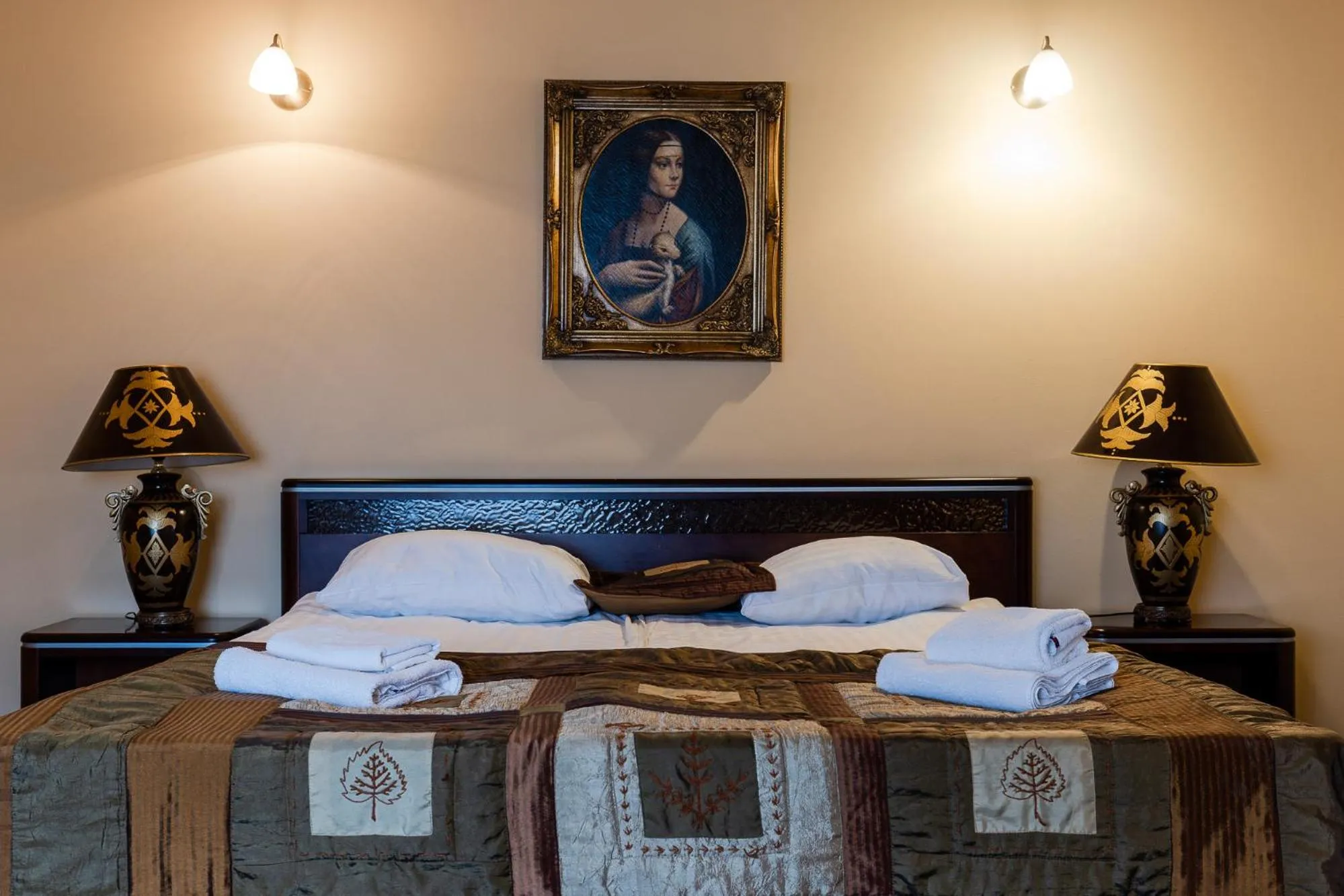 Bed in Hotel Marysin Dwór