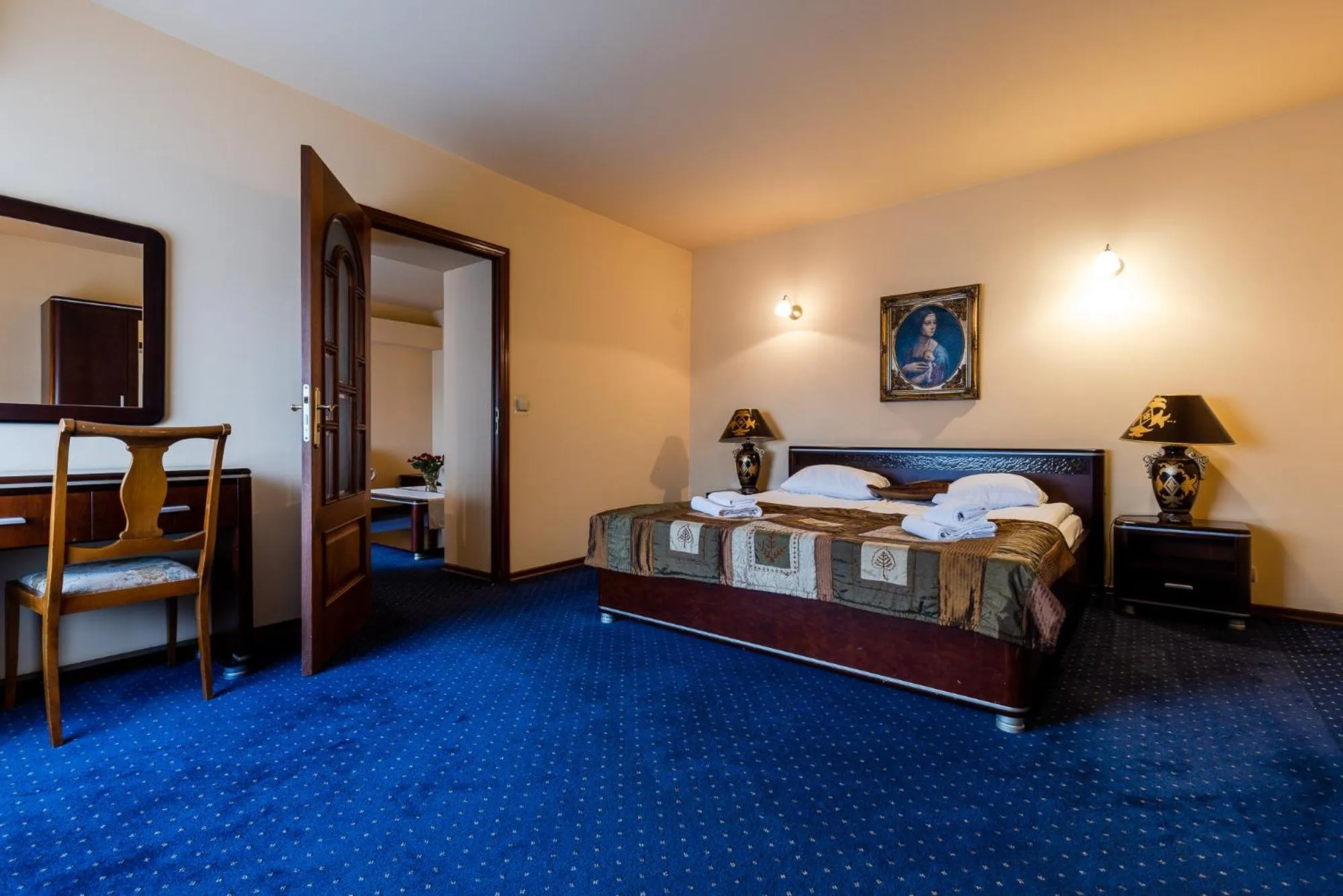 Bed in Hotel Marysin Dwór