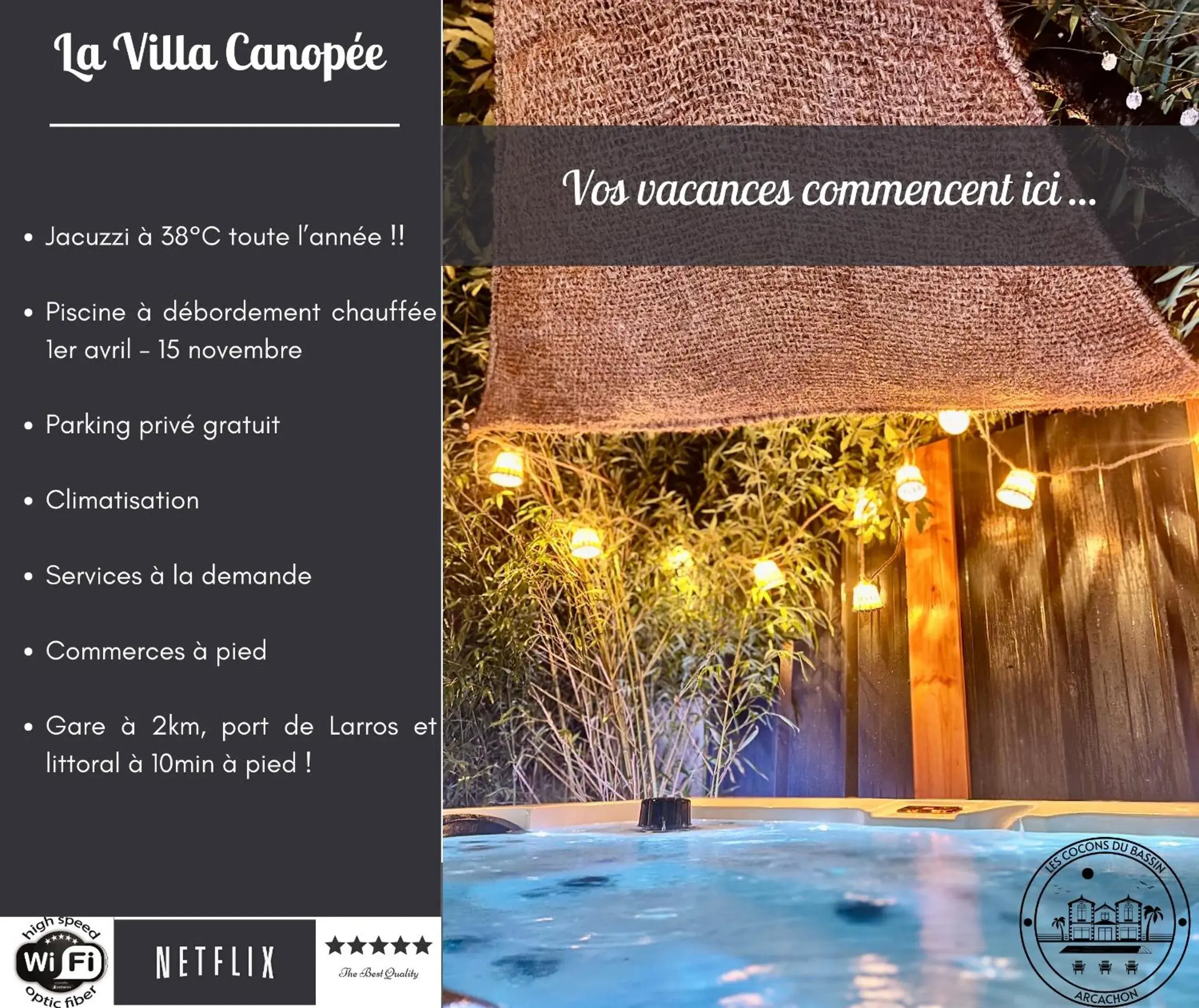 La Villa Canopée - Piscine chauffée-Fibre-Clim-Jacuzzi La Villa Canopée - Piscine chauffée-Fibre-Clim-Jacuzzi