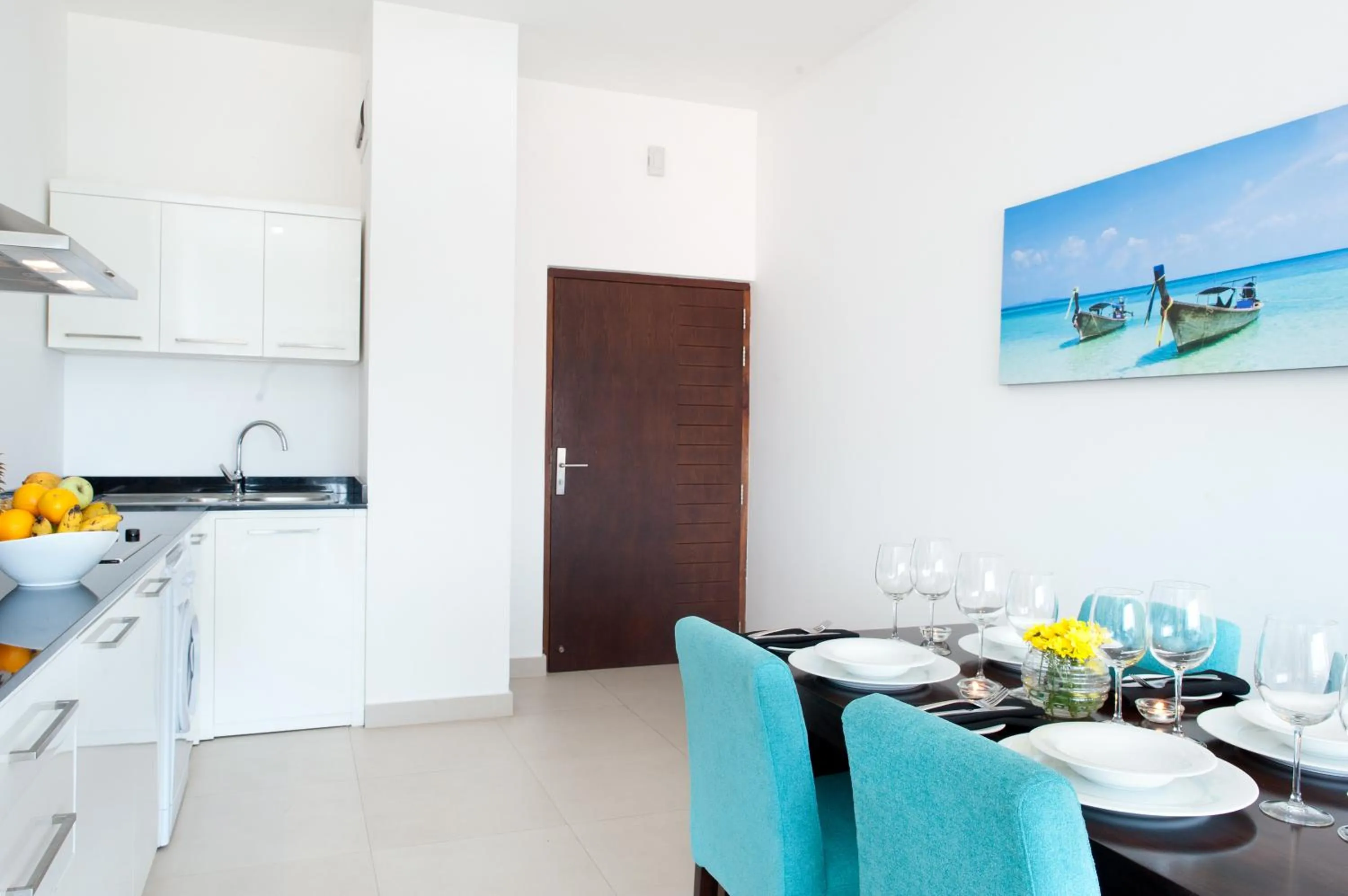 Kitchen or kitchenette in The Beach Apartments