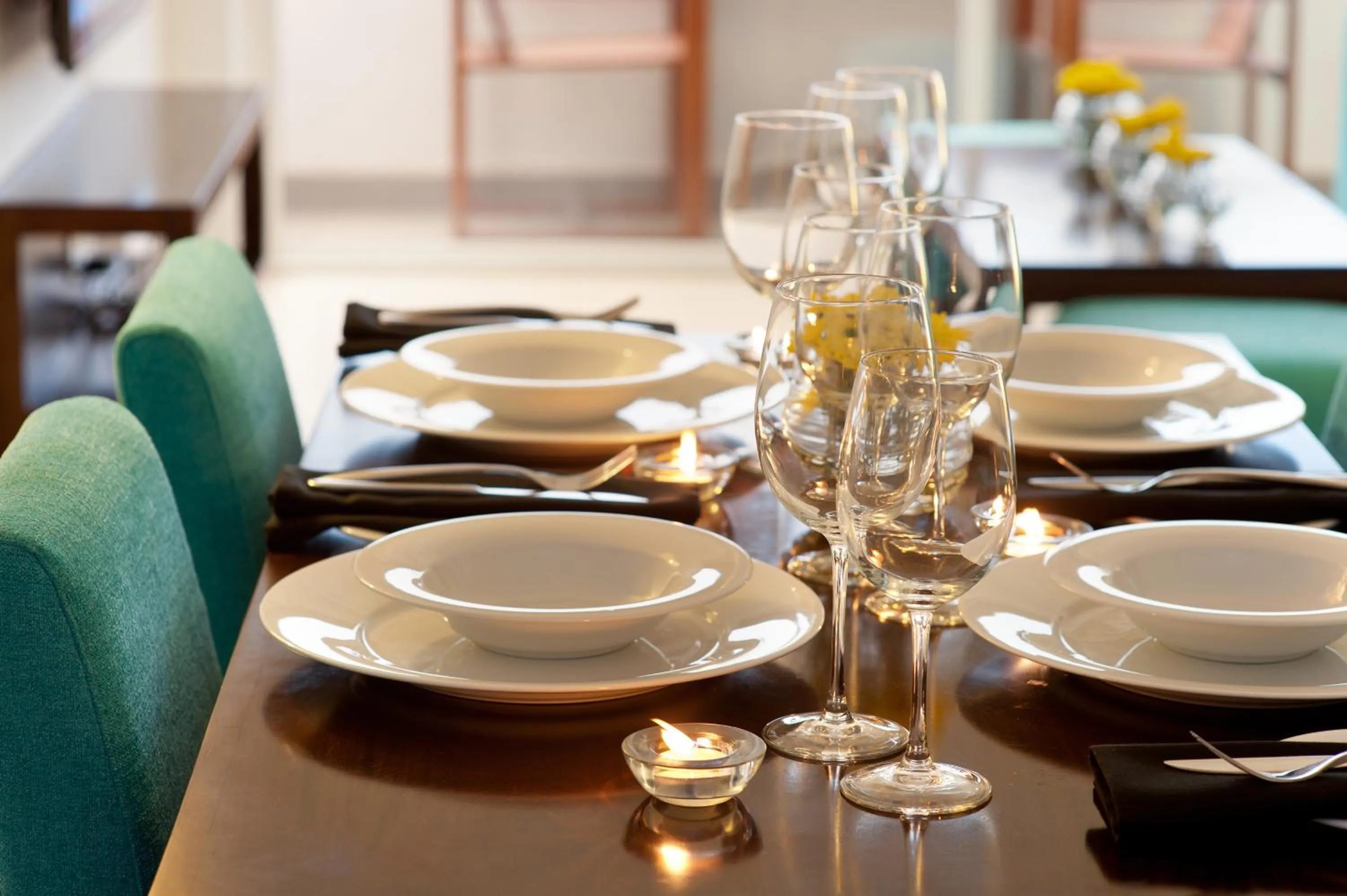 Dining area in The Beach Apartments