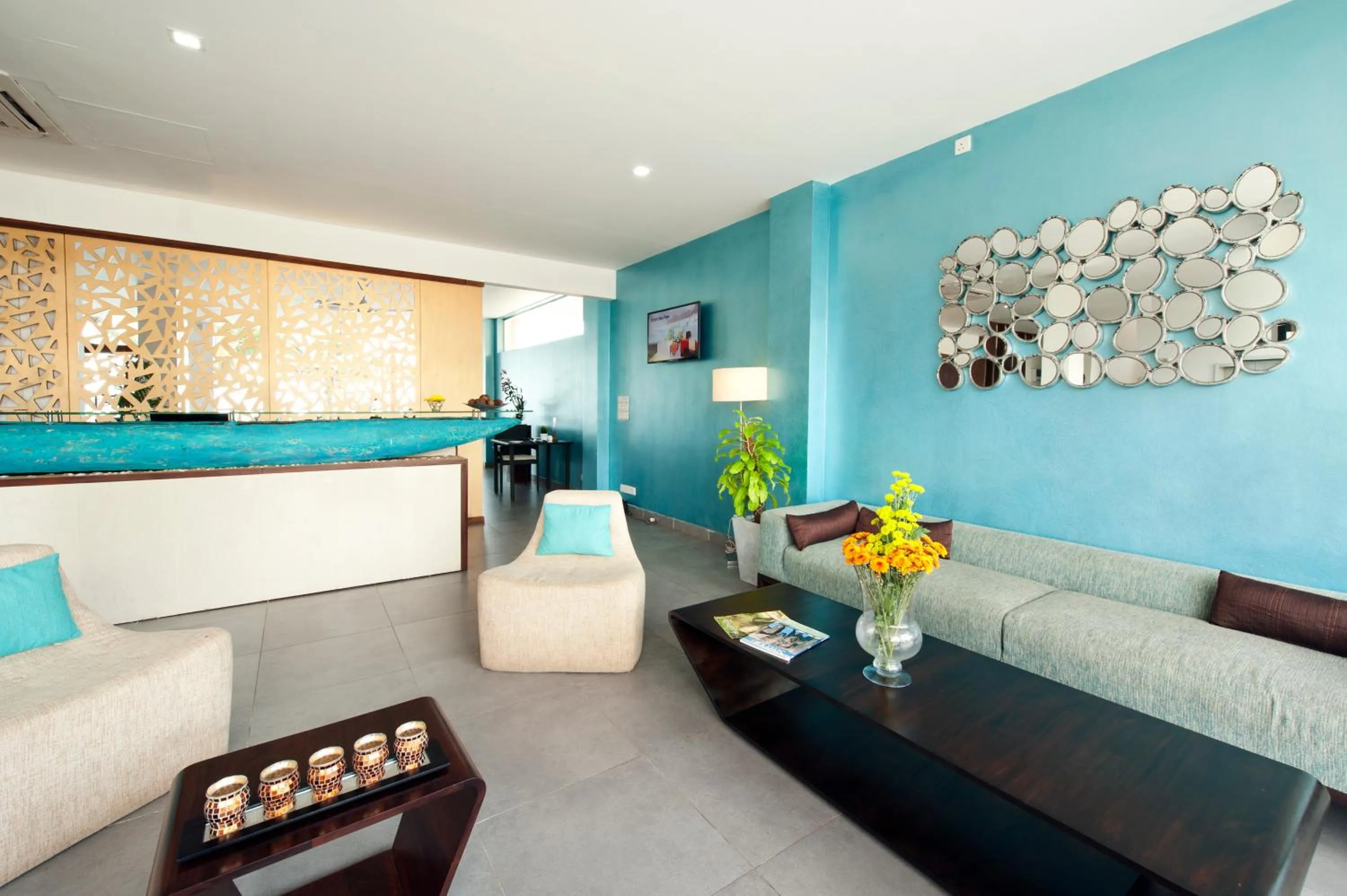 Living room in The Beach Apartments