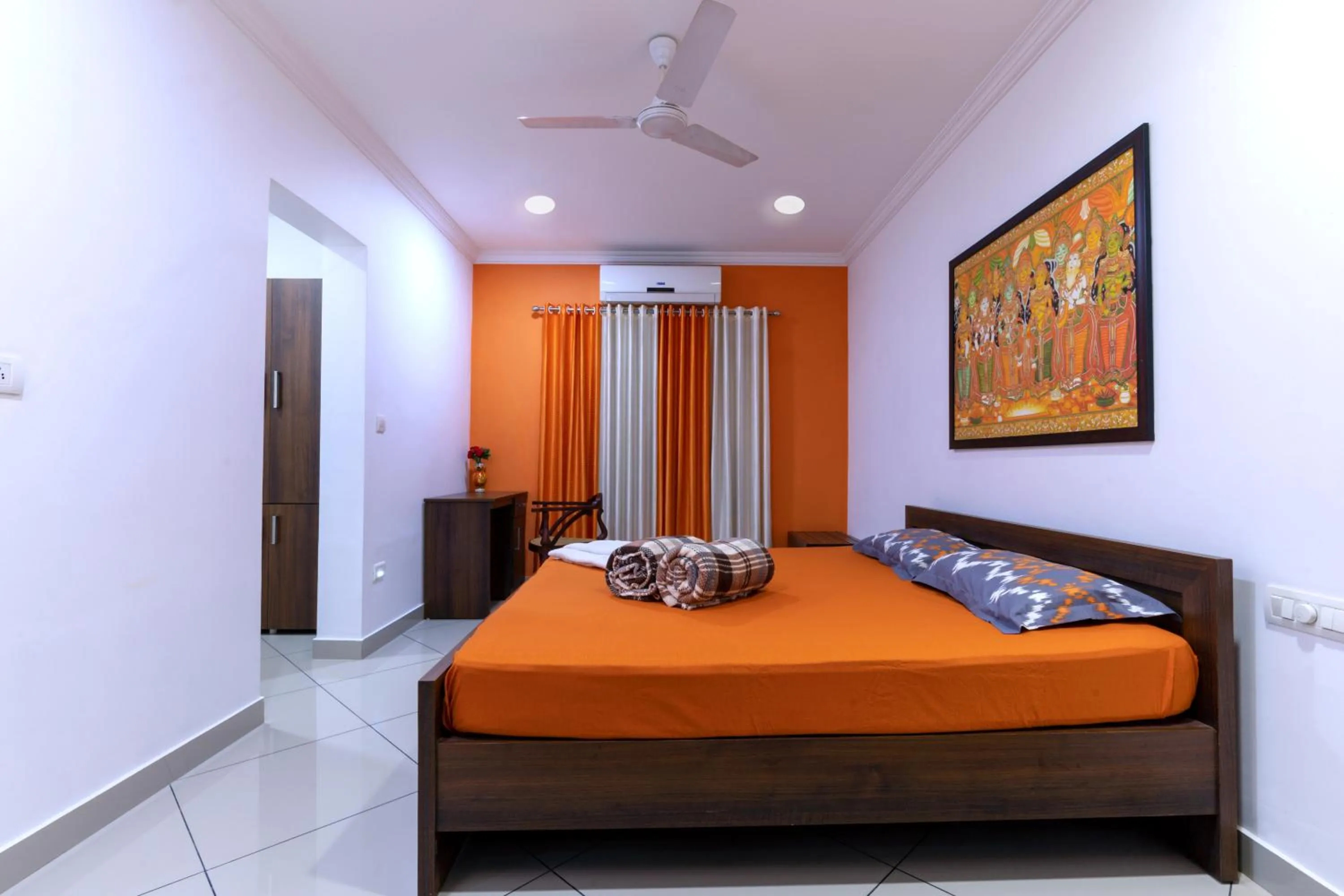 Bedroom, Bed in Vasudevam Premium Suites