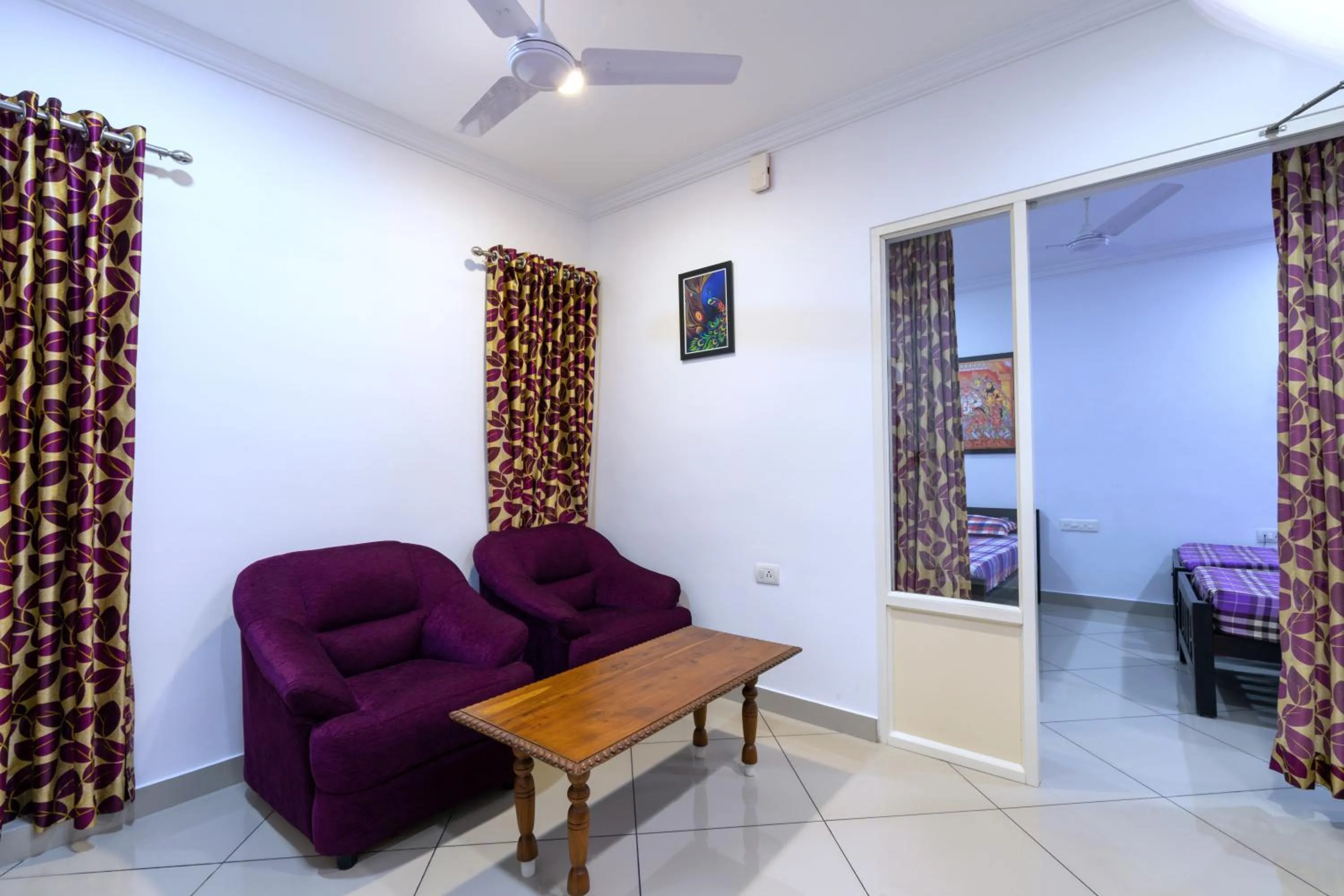 Living room in Vasudevam Premium Suites