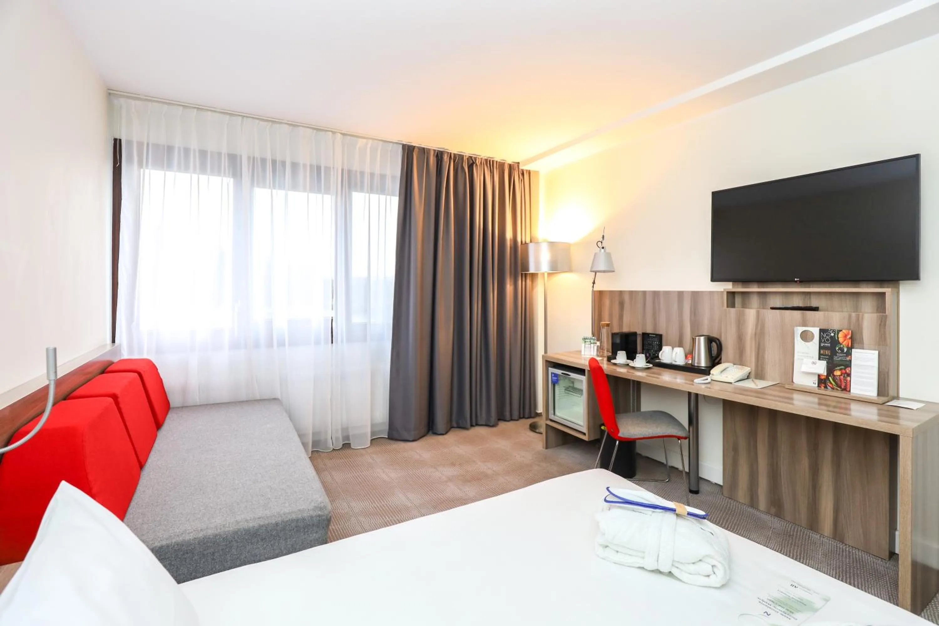 Bed in Novotel Poznań Malta