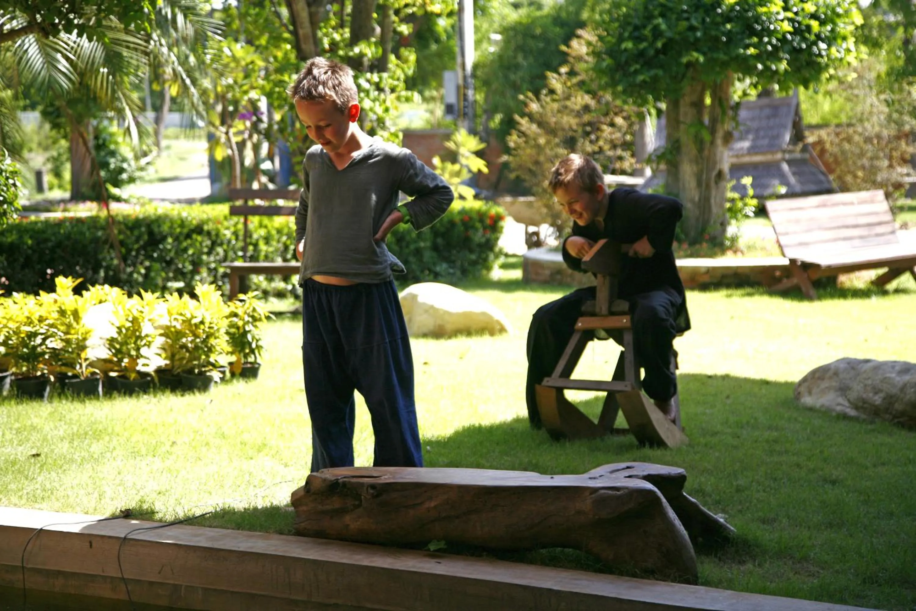 People in Ayutthaya retreat