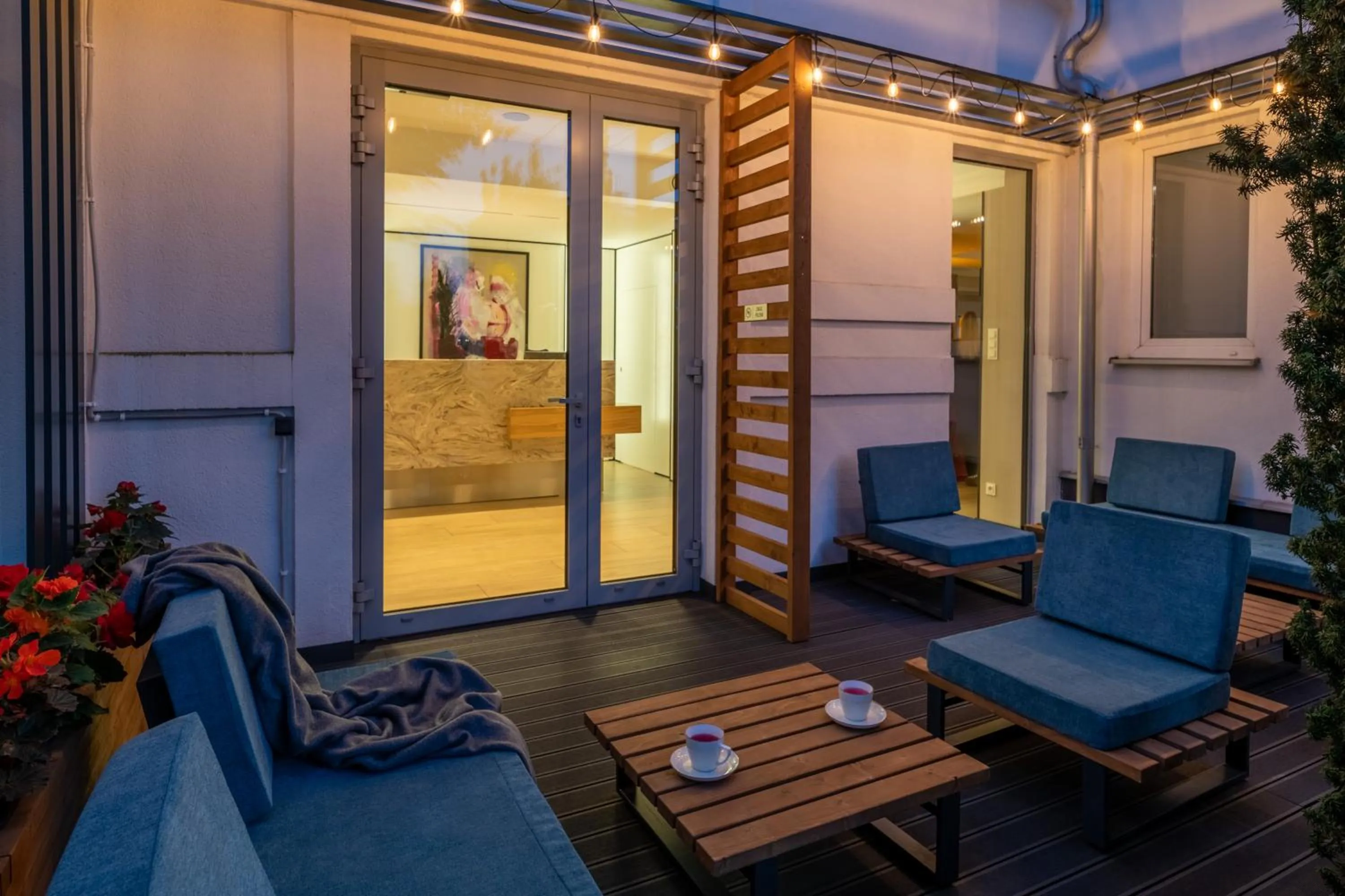 Patio in Antares Hotel