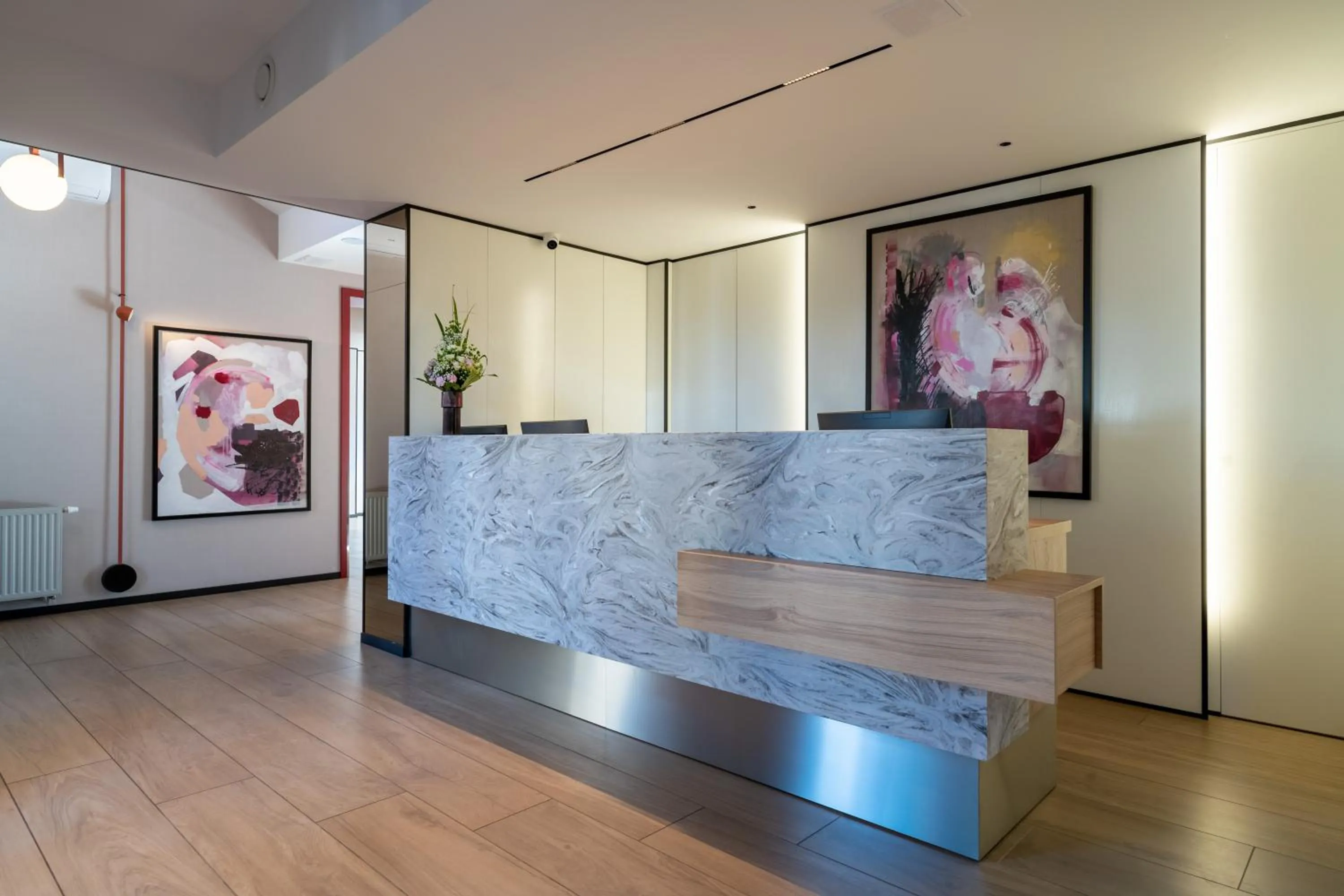 Lobby or reception in Antares Hotel