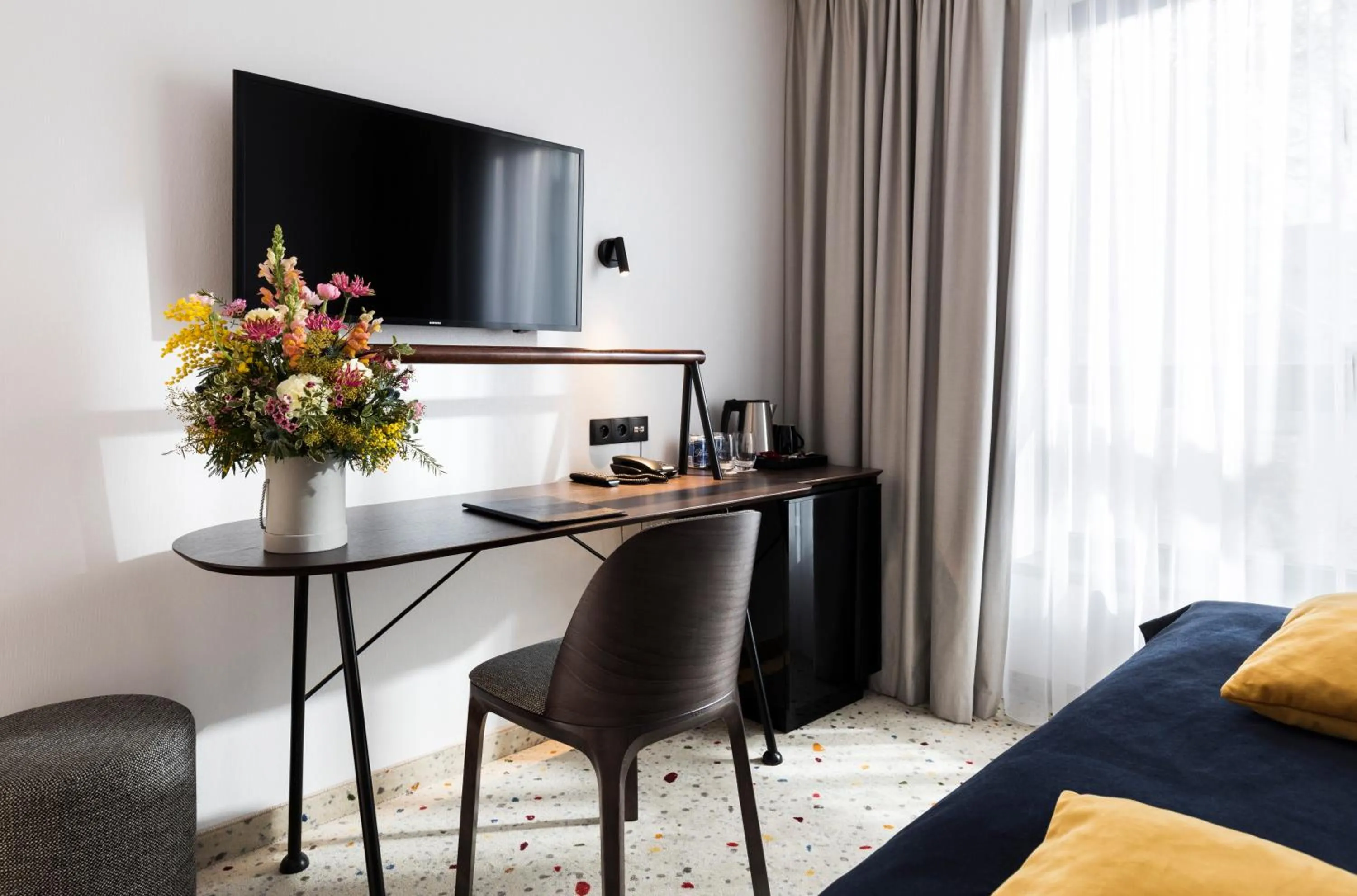 furniture, Bed in Antares Hotel