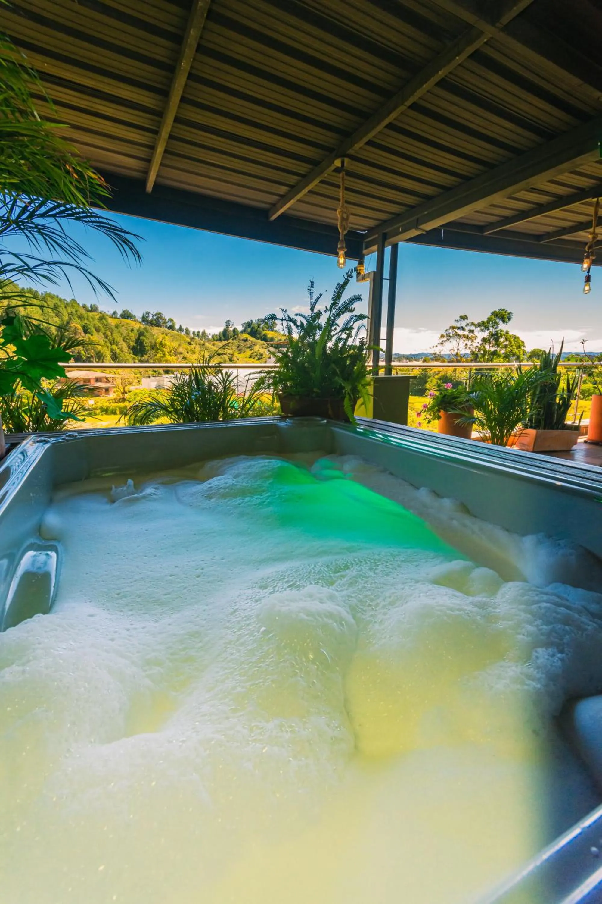 Hot Tub in Hotel Bambu Guatape