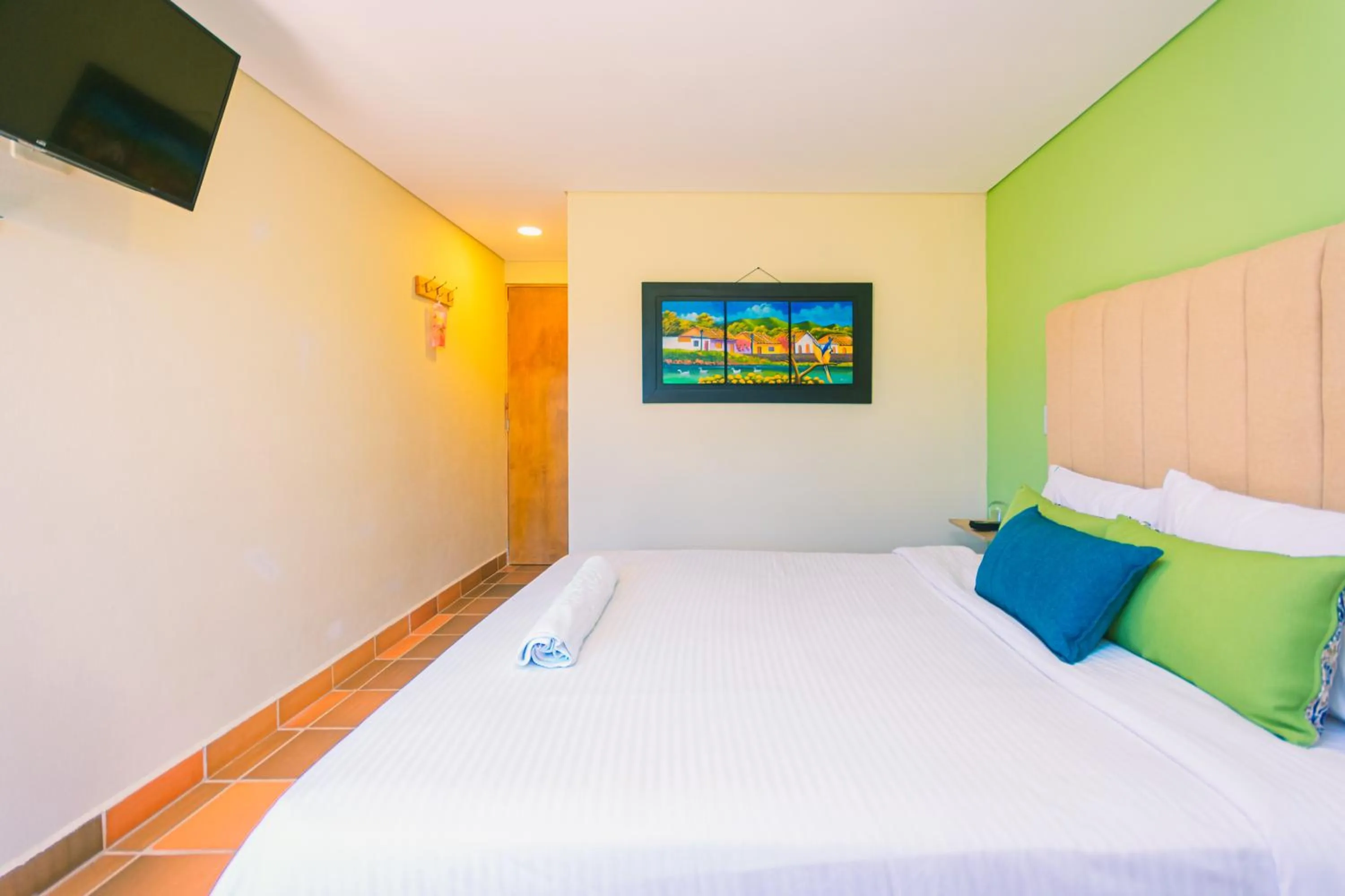 Bedroom, Bed in Hotel Bambu Guatape