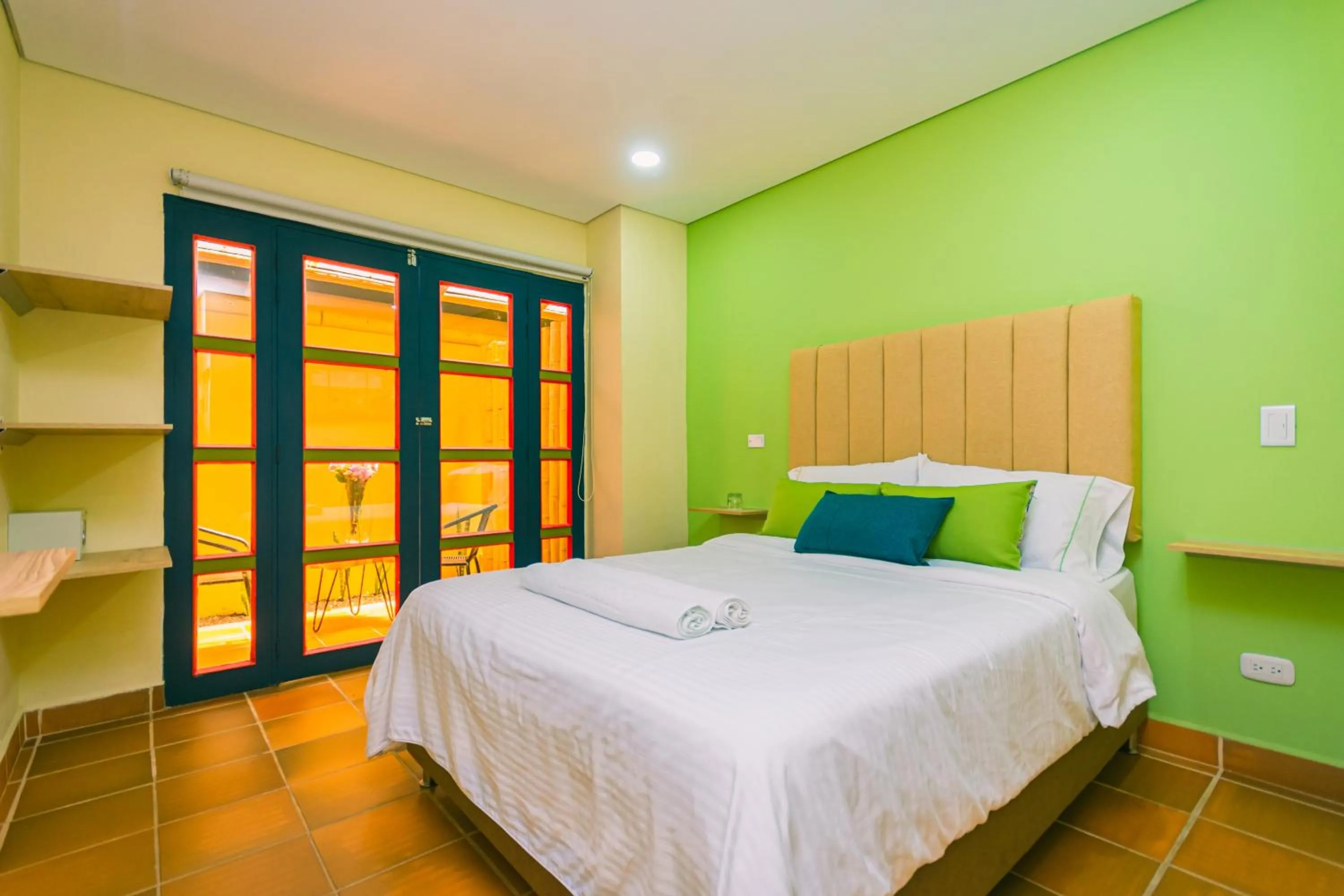 Bedroom, Bed in Hotel Bambu Guatape