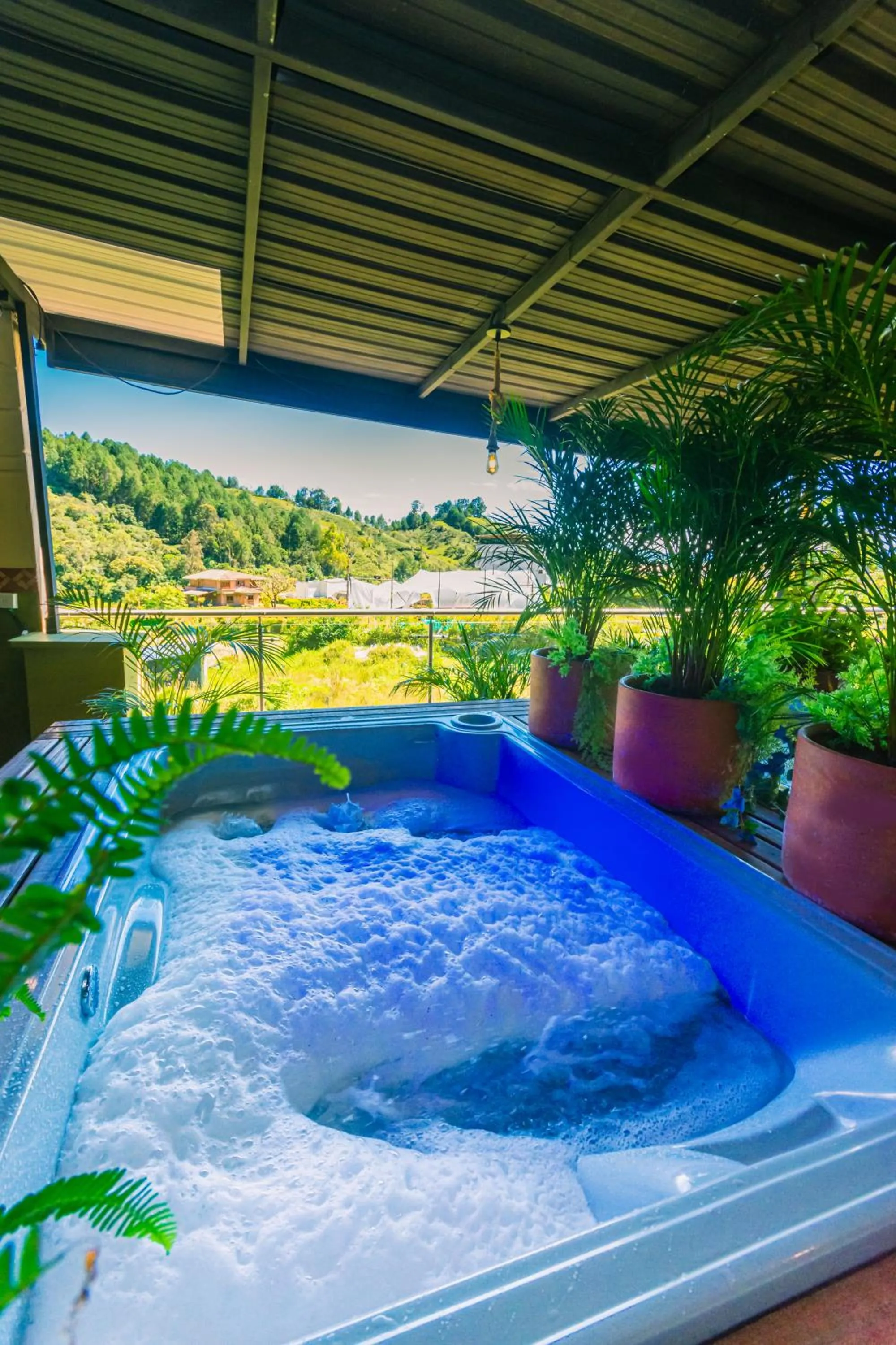 Hot Tub in Hotel Bambu Guatape