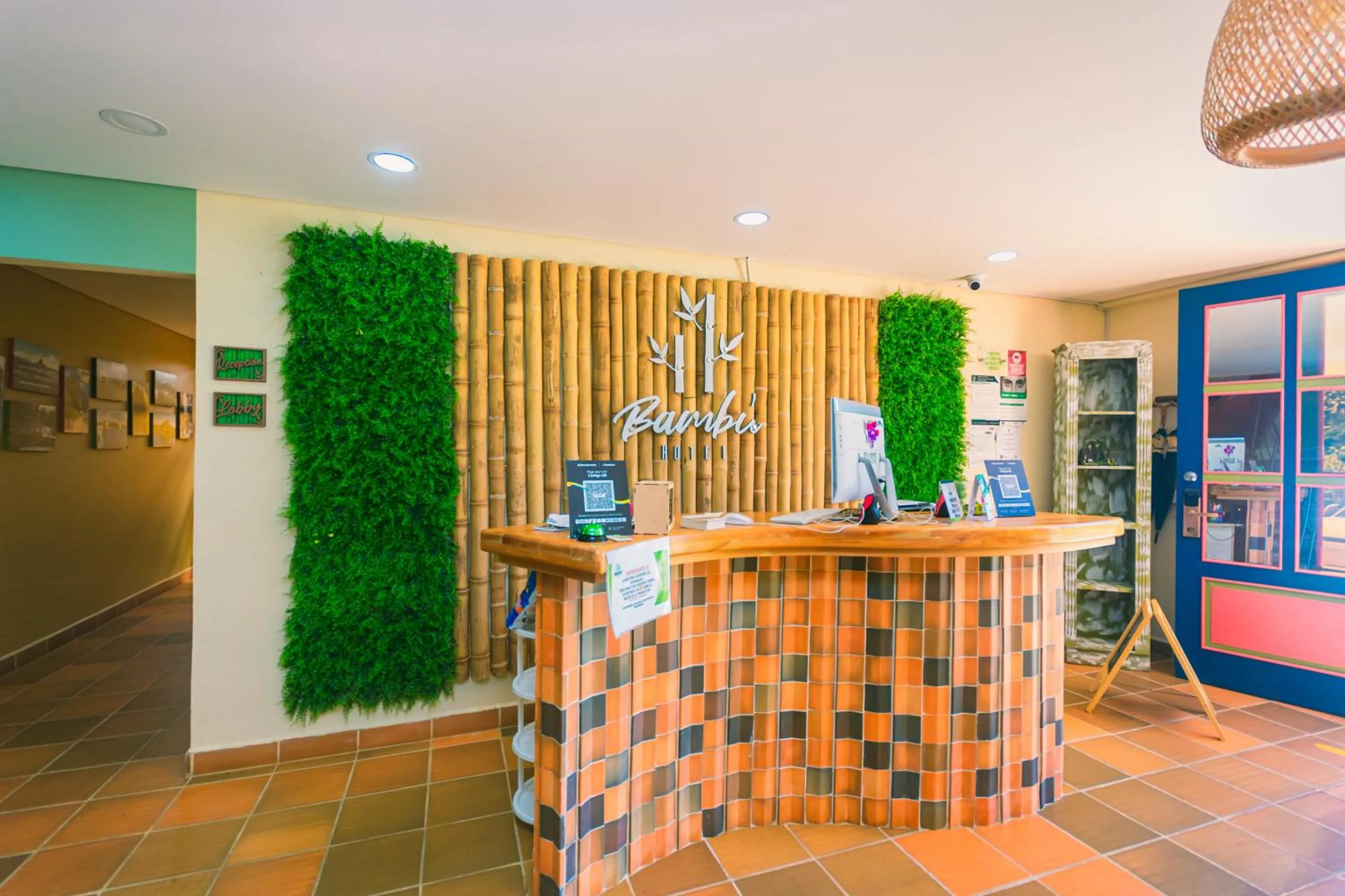 Lobby or reception in Hotel Bambu Guatape