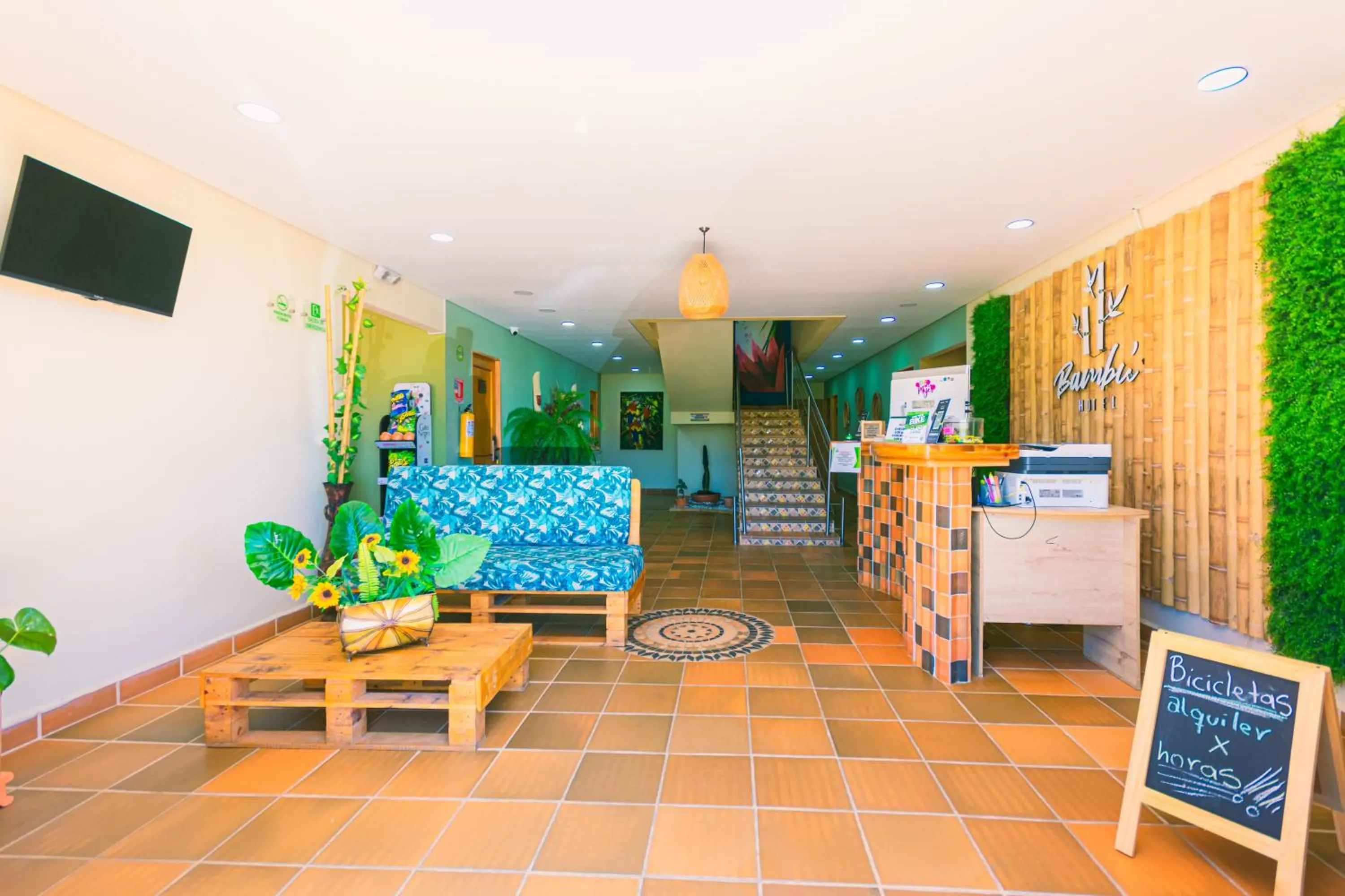 Lobby or reception in Hotel Bambu Guatape