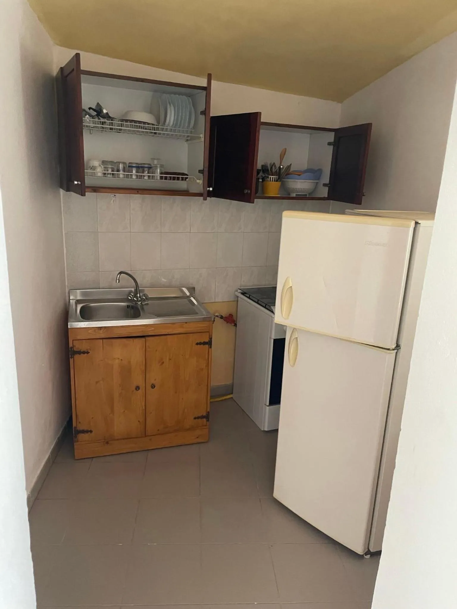 Kitchen or kitchenette in Villaggio Camping La Scogliera